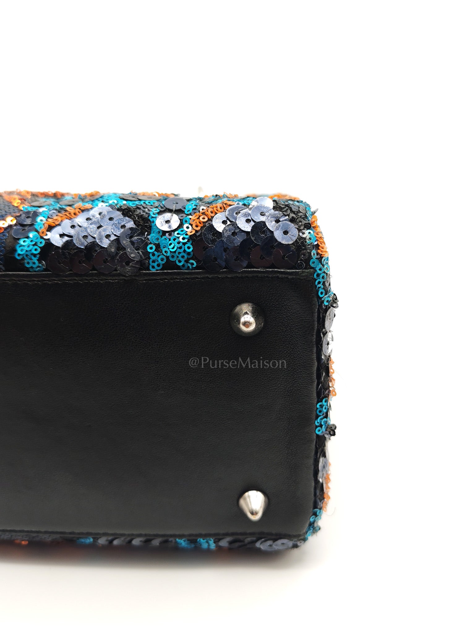 Lady Dior Medium Limited Edition Sequin-Embellished Shoulder Bag