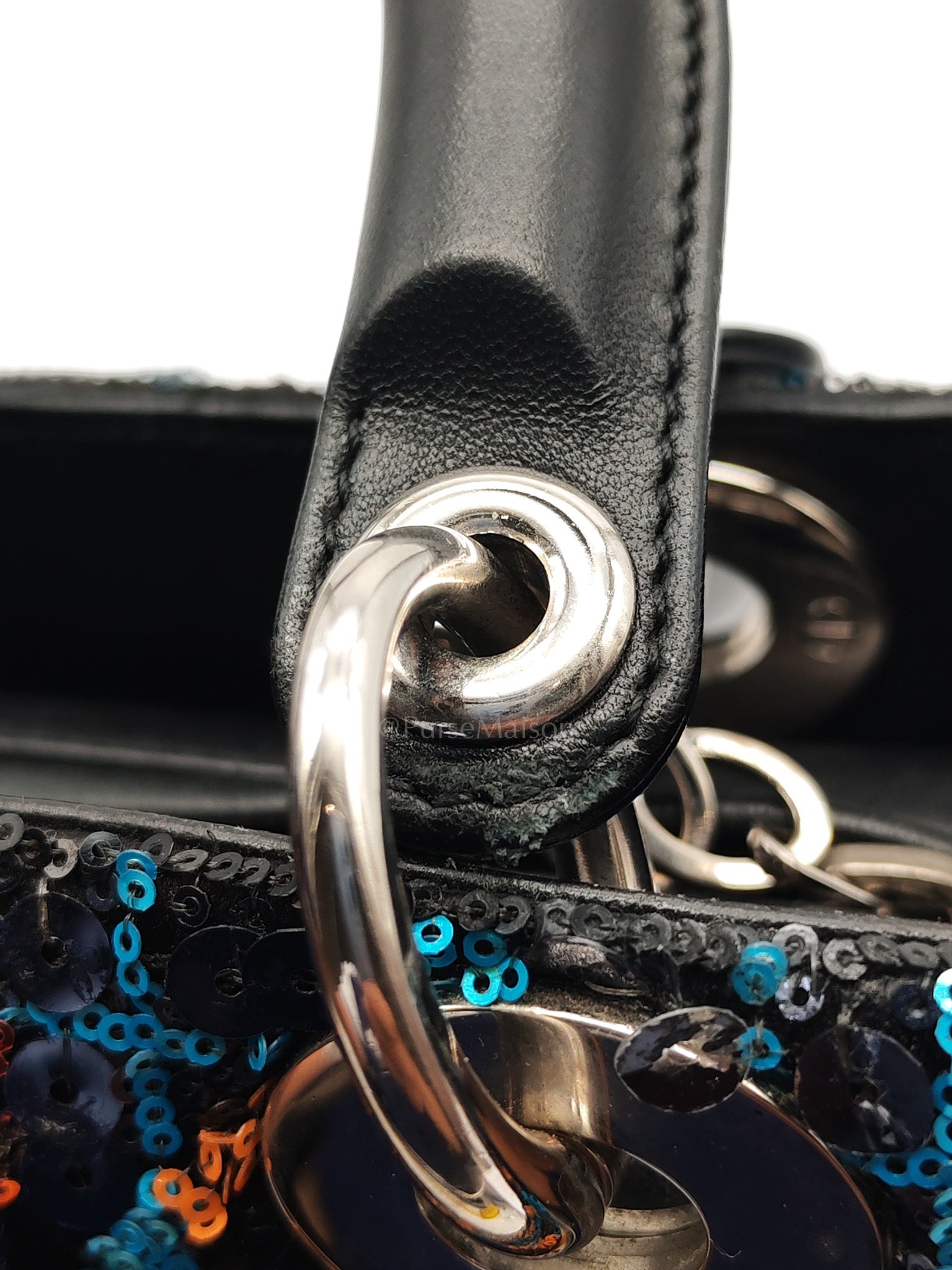 Lady Dior Medium Limited Edition Sequin-Embellished Shoulder Bag