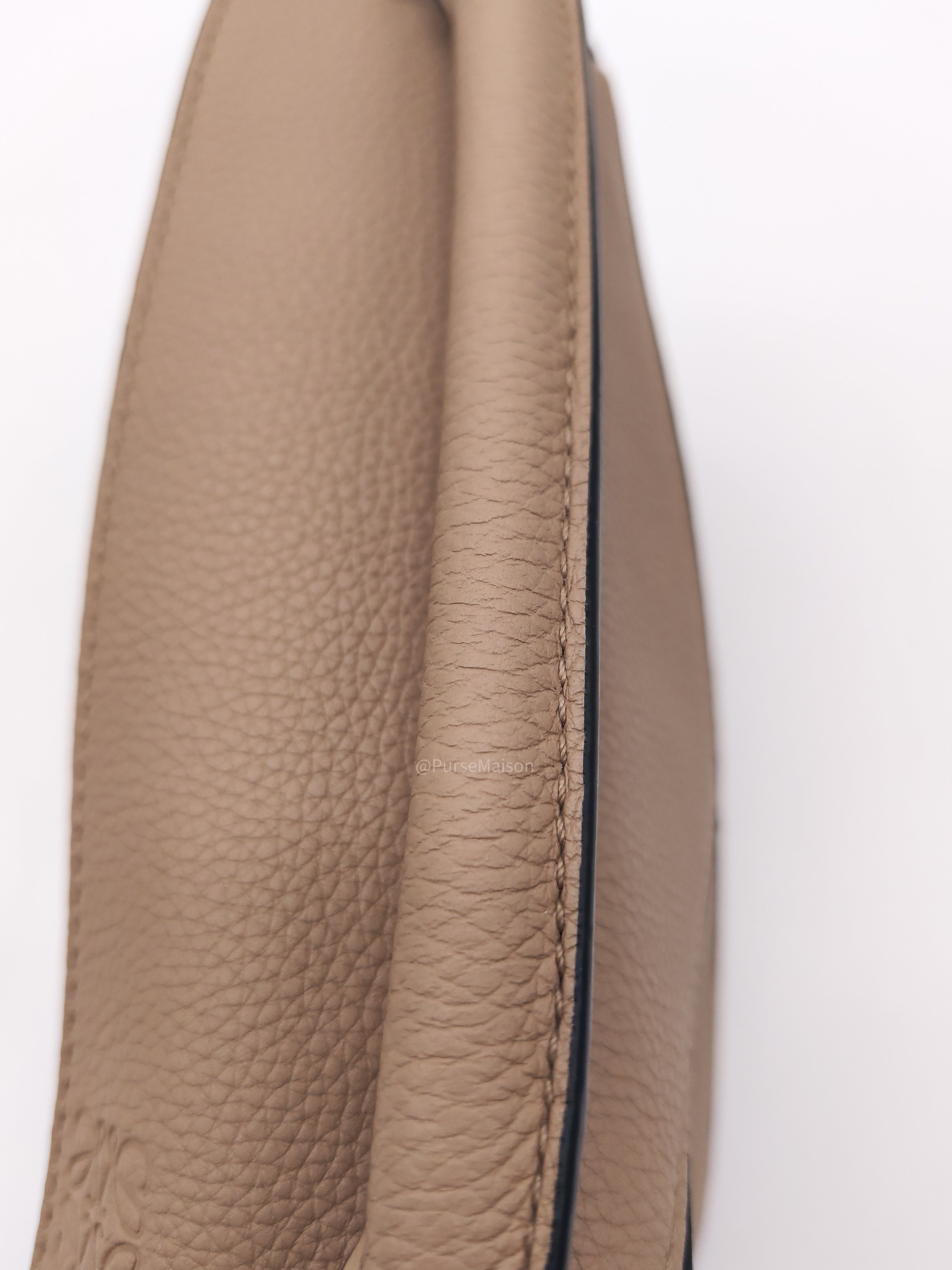 Loewe Puzzle Bag Mini in Taupe Calfskin Leather and Gold Hardware