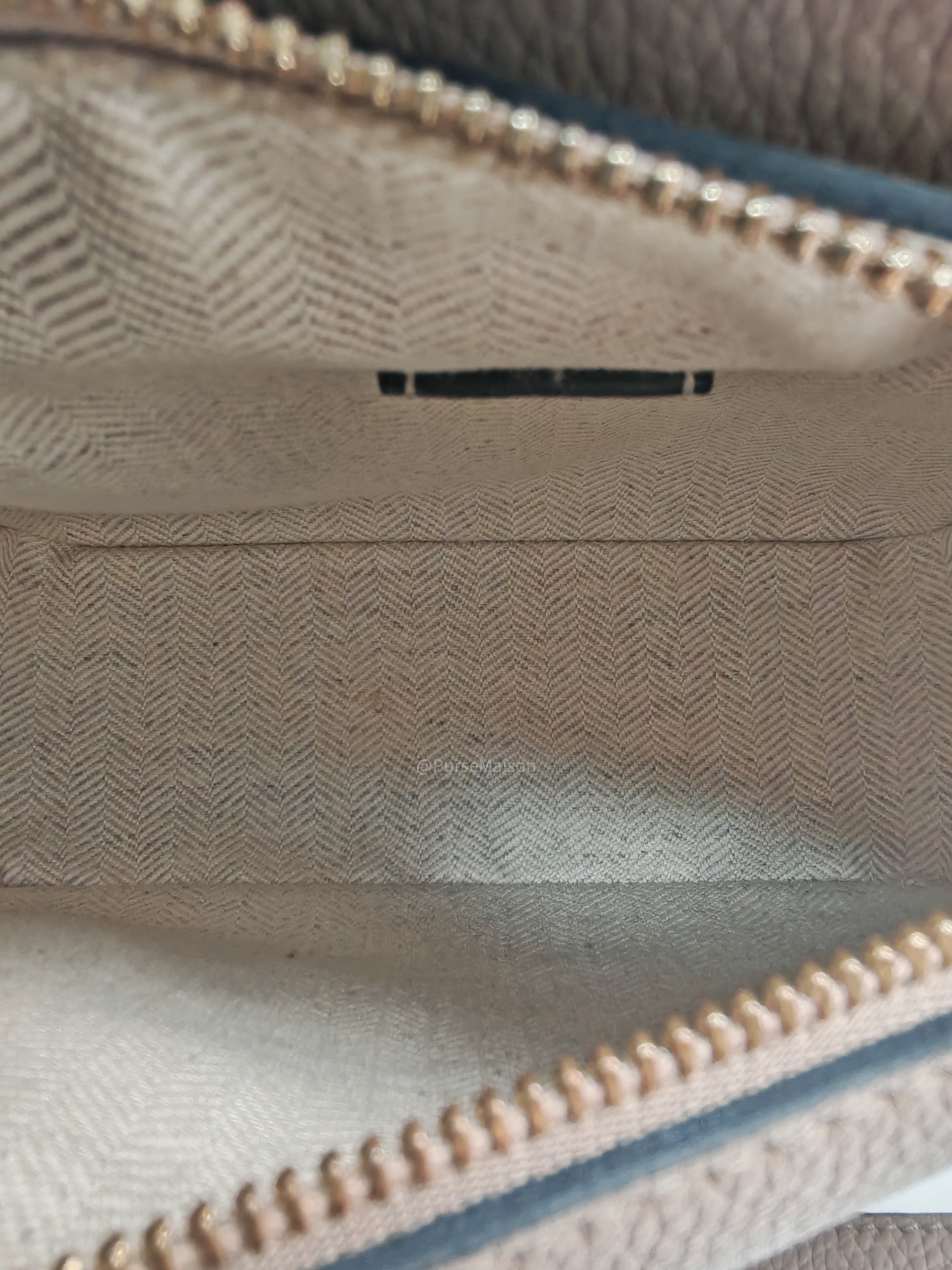 Loewe Puzzle Bag Mini in Taupe Calfskin Leather and Gold Hardware