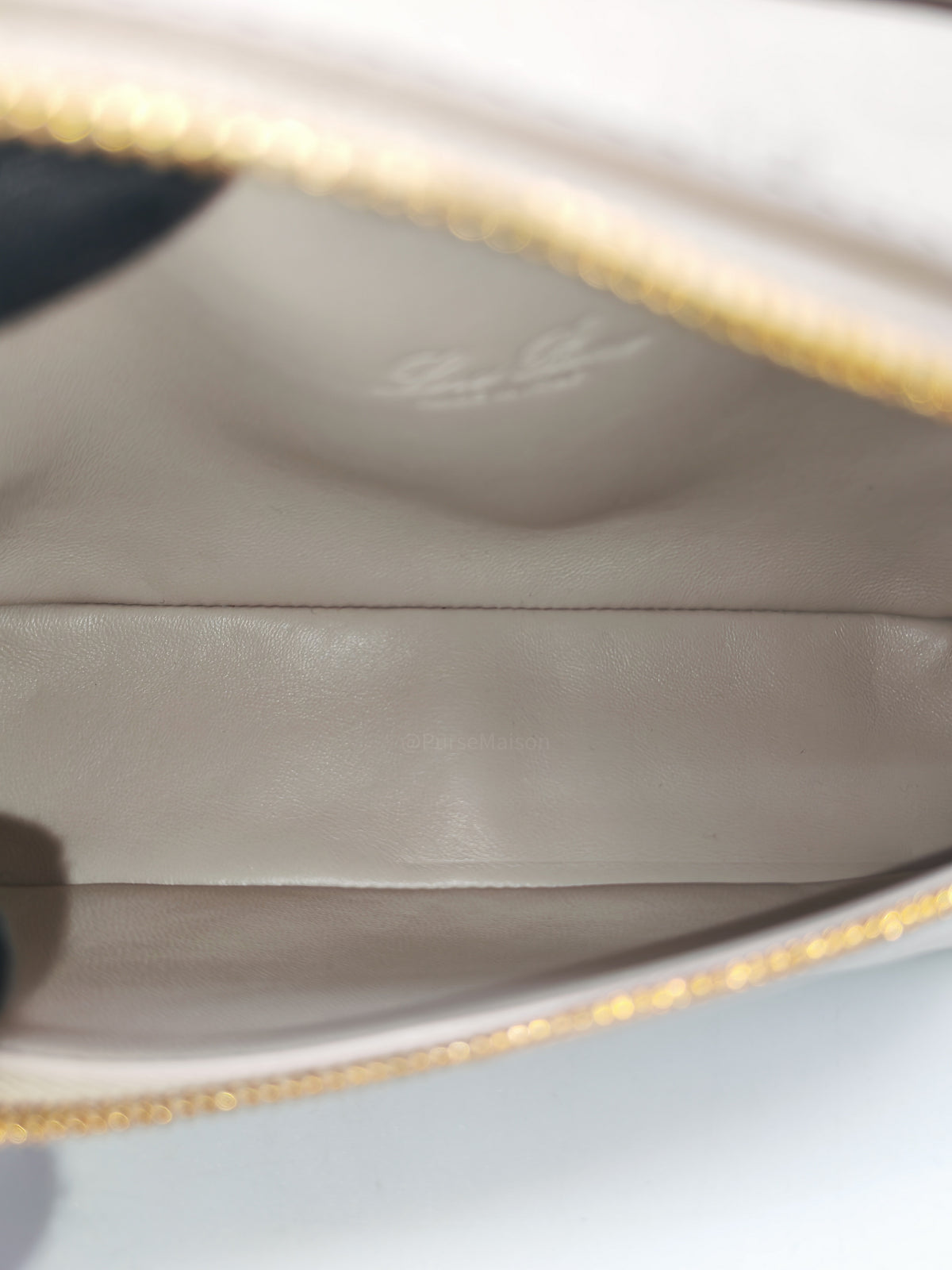 Loro Piana Extra Pocket L19 in Light Travertine/Sun Gold Ostrich Leather