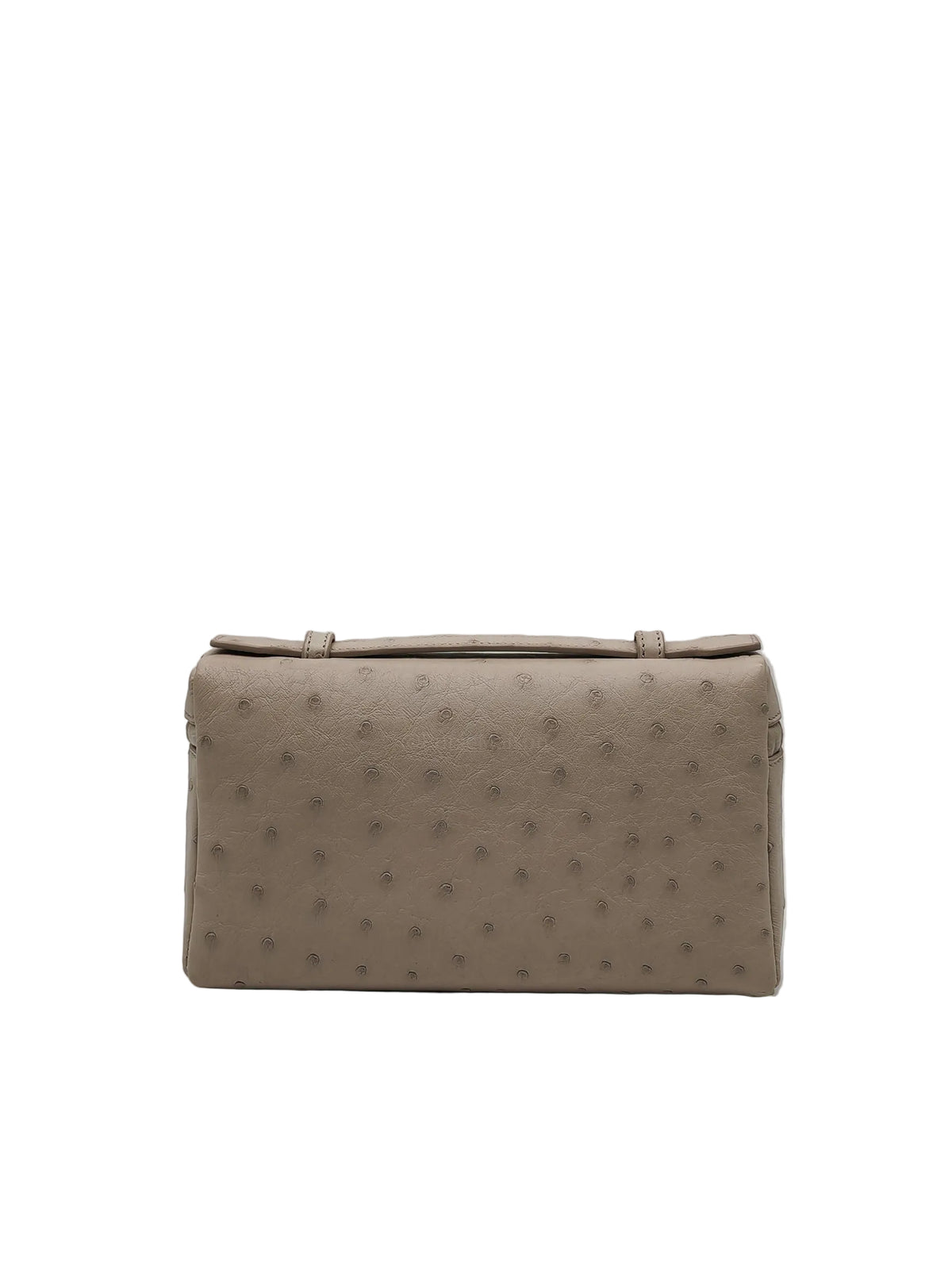 Loro Piana Extra Pocket L19 in Light Travertine/Sun Gold Ostrich Leather