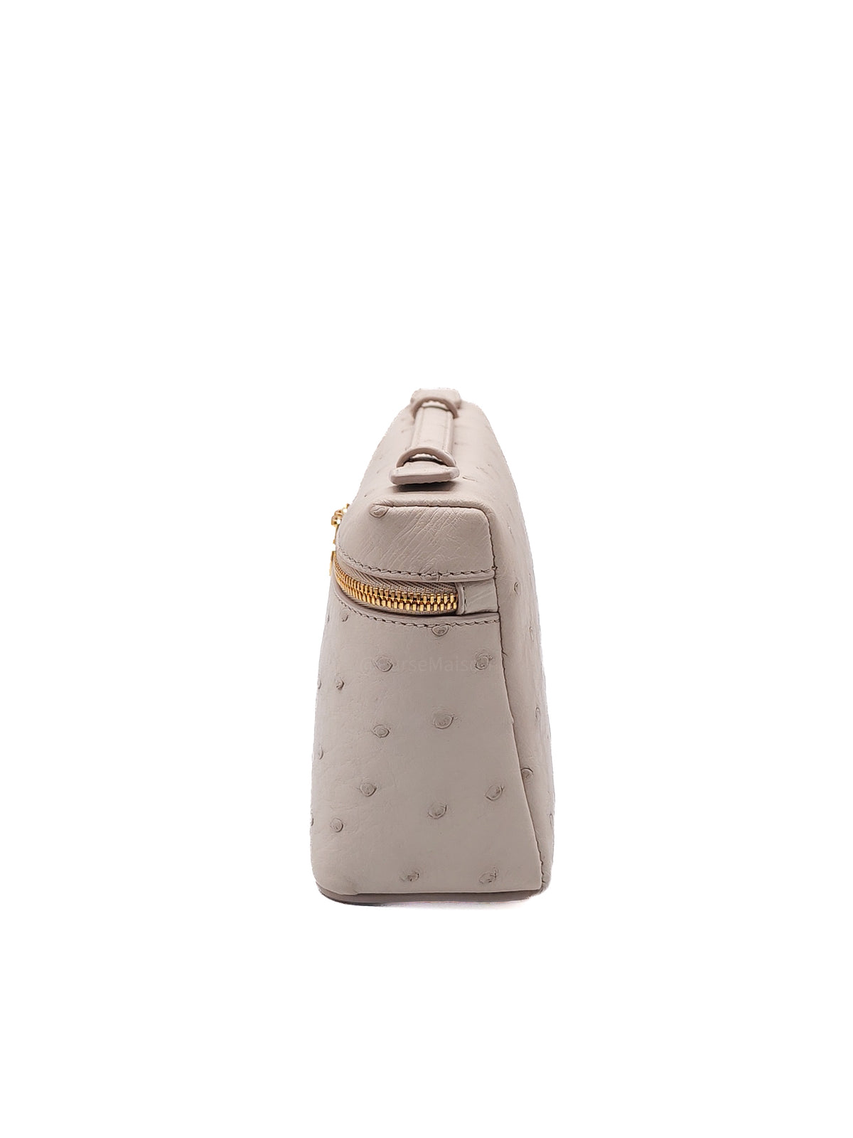 Loro Piana Extra Pocket L19 in Light Travertine/Sun Gold Ostrich Leather