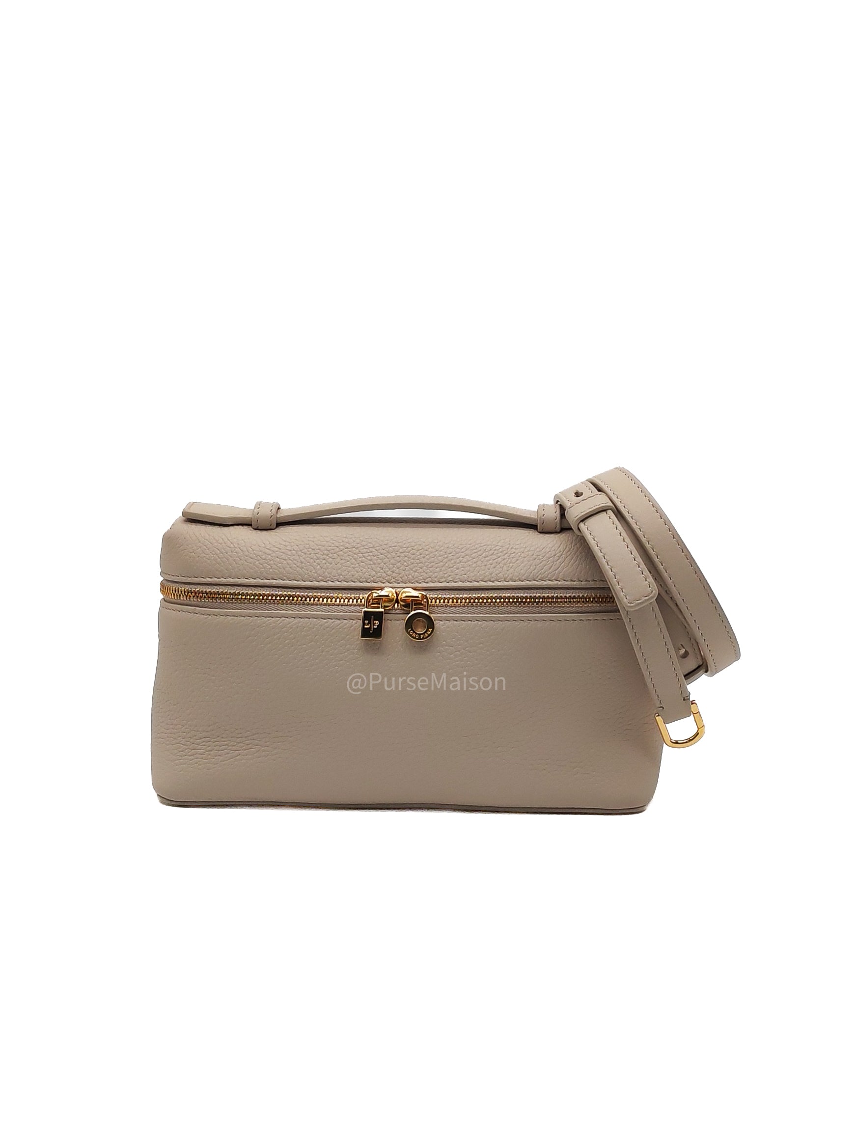 Loro Piana Extra Pocket L19 in Whisper White/Sun Gold Tender Calfskin Leather