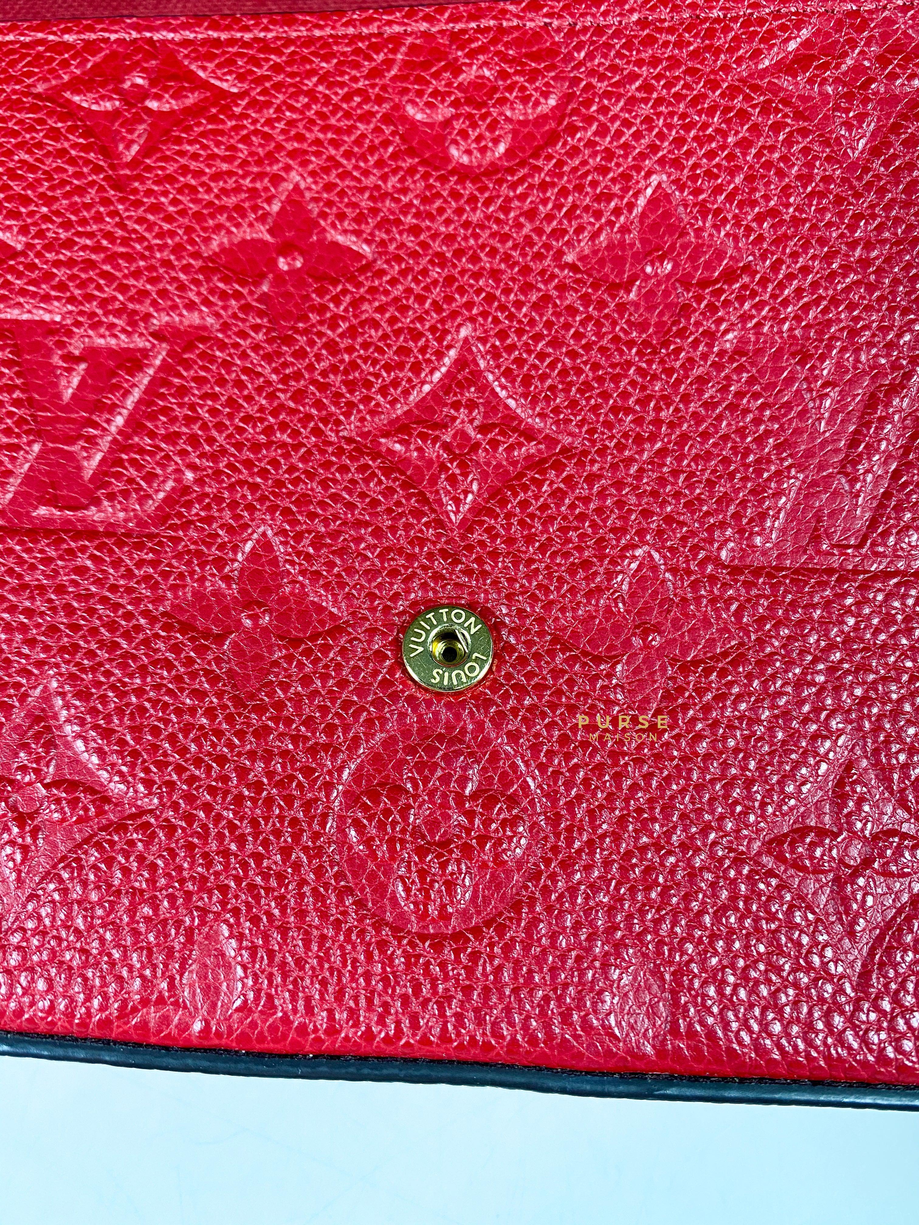 Louis Vuitton Felicie Red Monogram Empreinte (Date Code: SP1119)