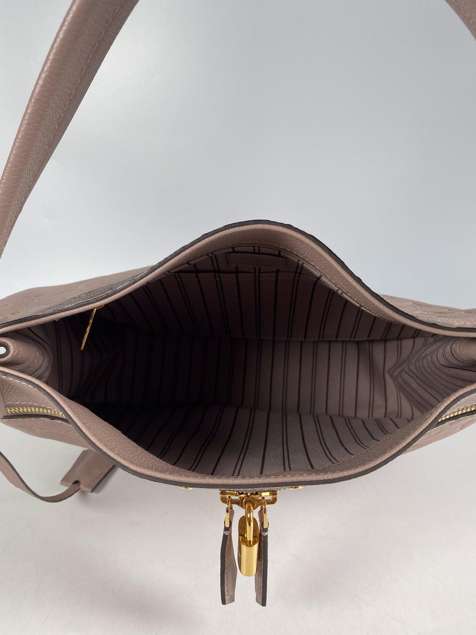 Louis Vuitton Mastic Monogram Empreinte Spontini Bag (Beige) (SP2186)