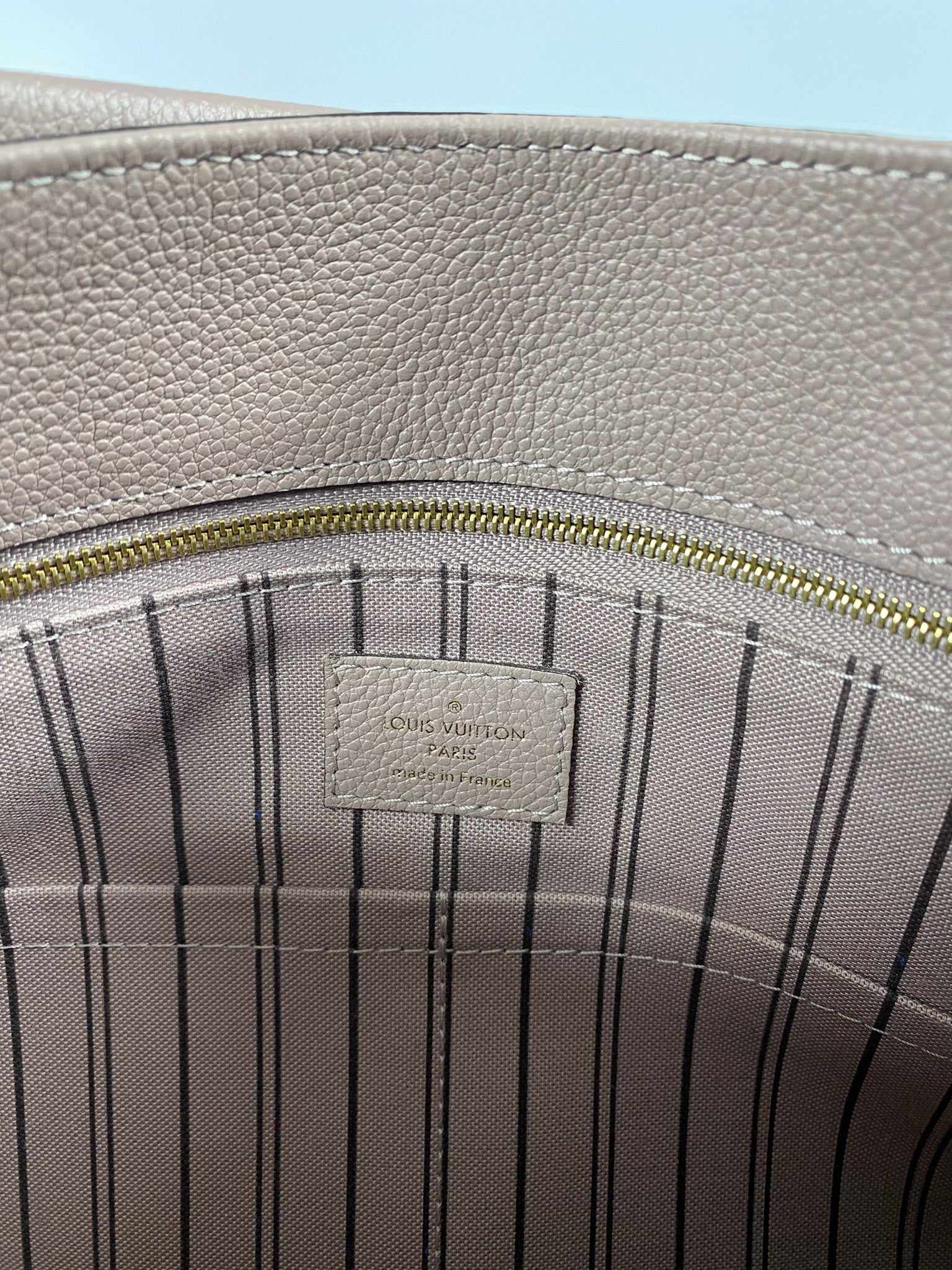 Louis Vuitton Mastic Monogram Empreinte Spontini Bag (Beige) (SP2186)