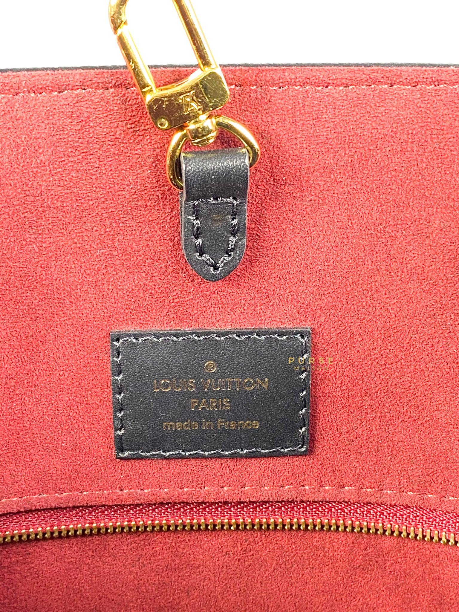 Louis Vuitton OnTheGo (OTG) MM Empreinte Monogram Leather Black/Beige (Microchip)