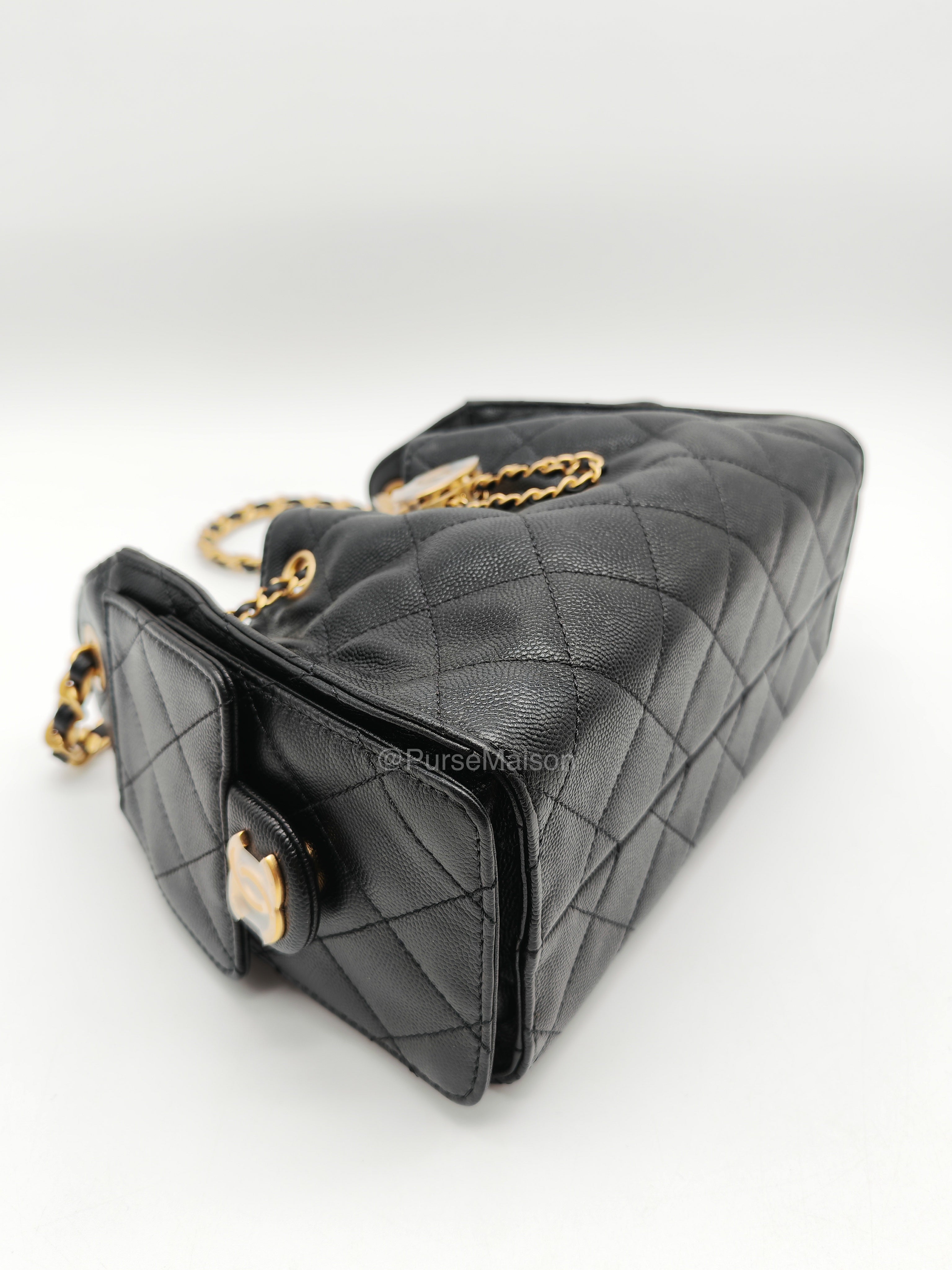 chanel 25 mini caviar bnew microchip (CXE487JE)