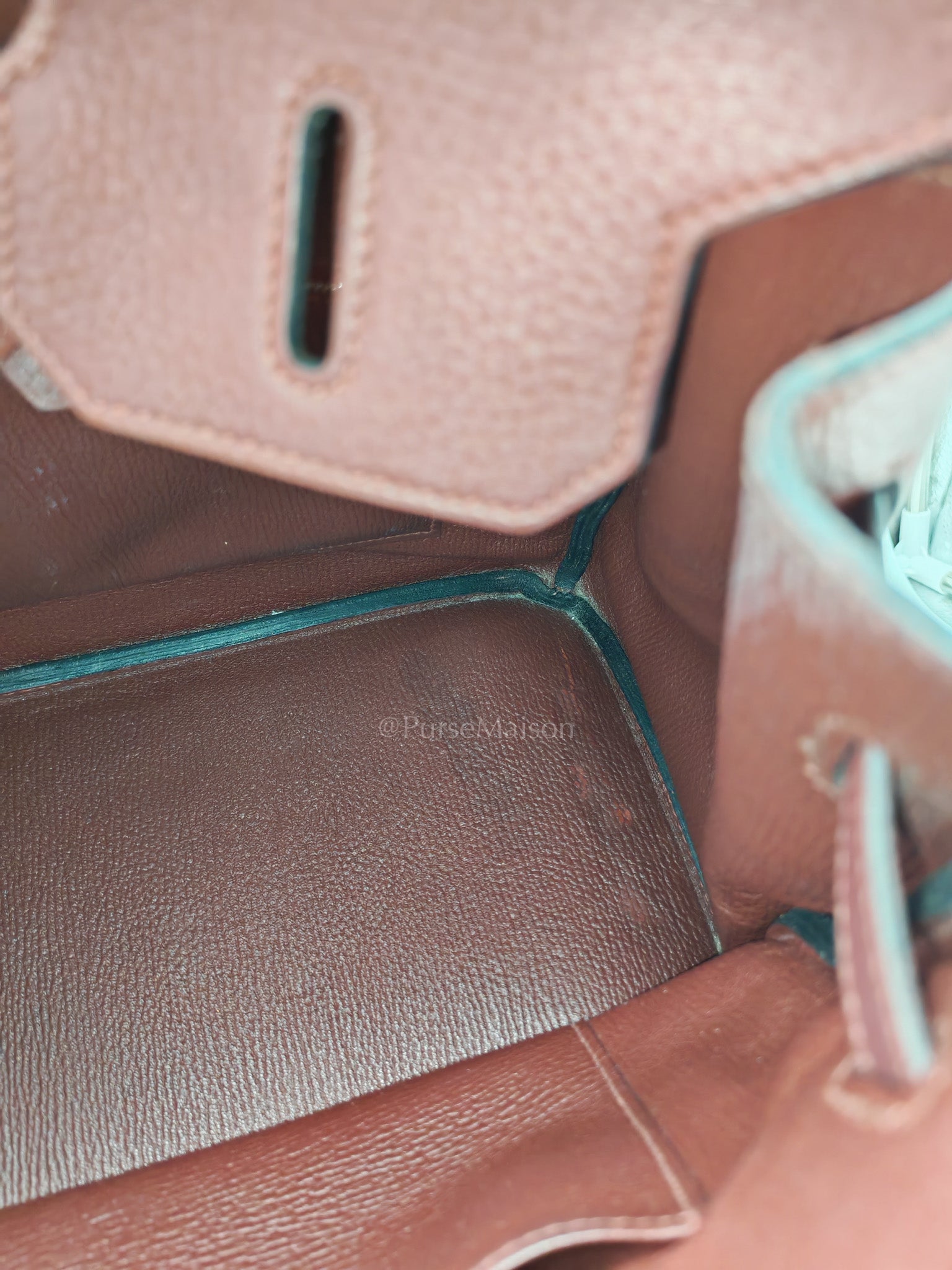Birkin 35 in Rubis Clemence Leather Palladium Hardware Stamp Square P(2012)
