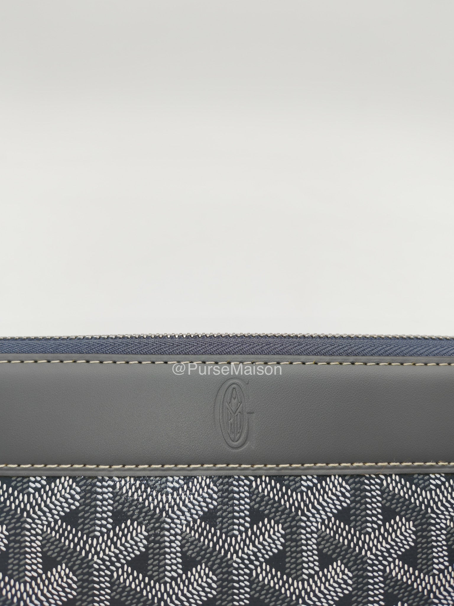 Goyard Matignon Long Zip Around Wallet (GM) in Grey Goyardine Canvas