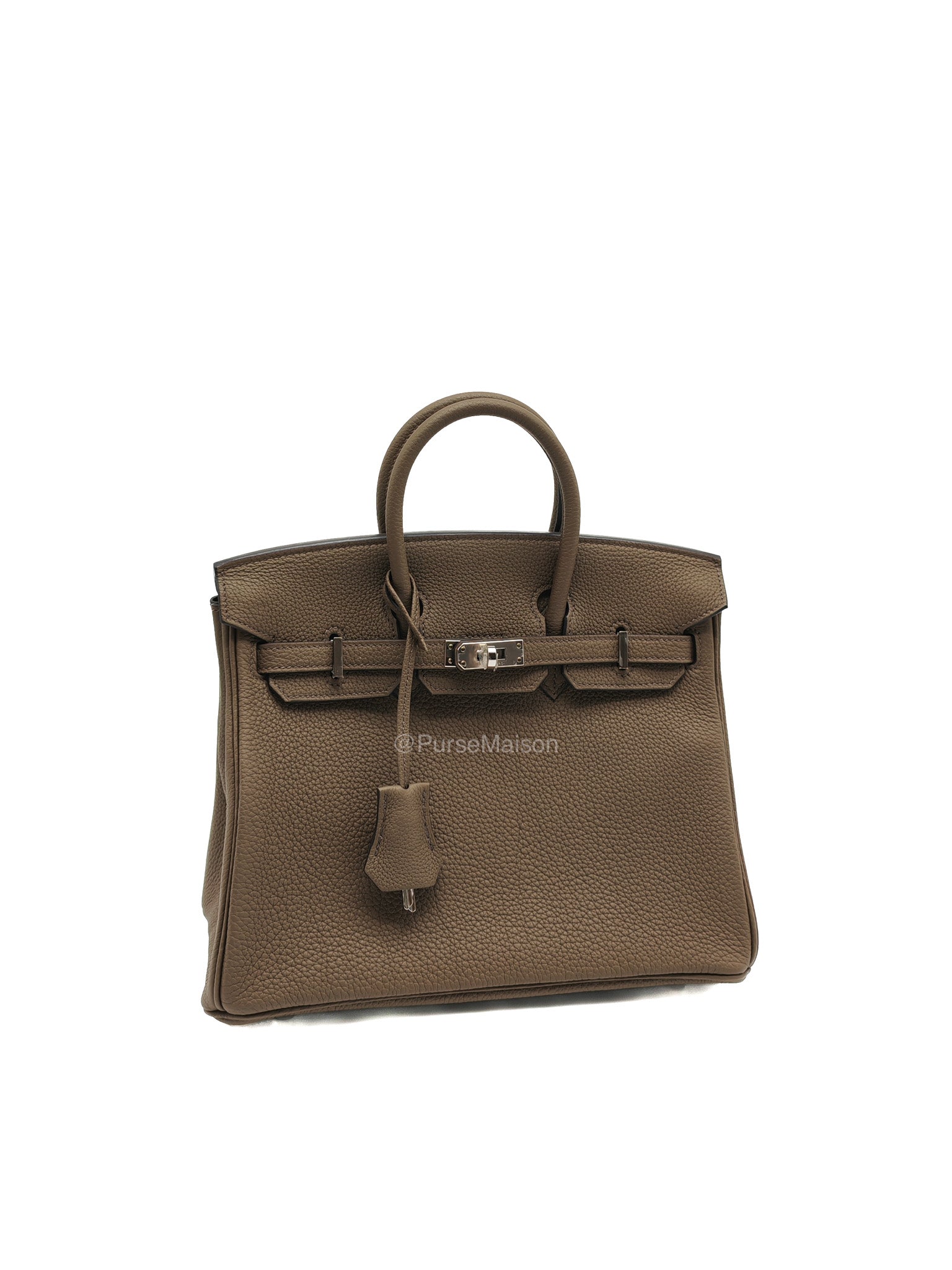 Birkin 25 Retourne in Toundra Togo Leather Palladium Hardware Stamp B(2023)