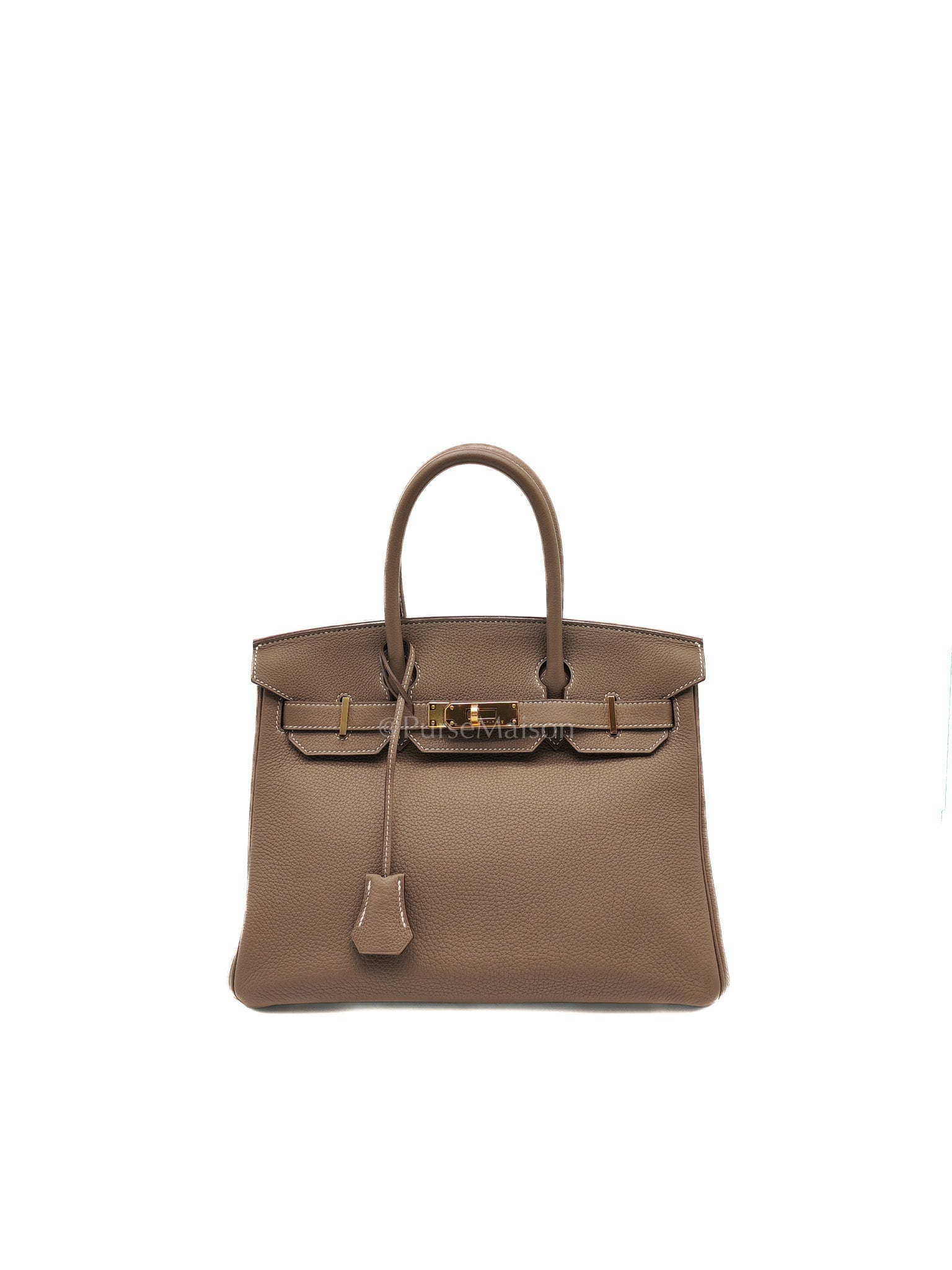 Birkin 30 in Etoupe Togo Leather & Gold Hardware Stamp A (2017)