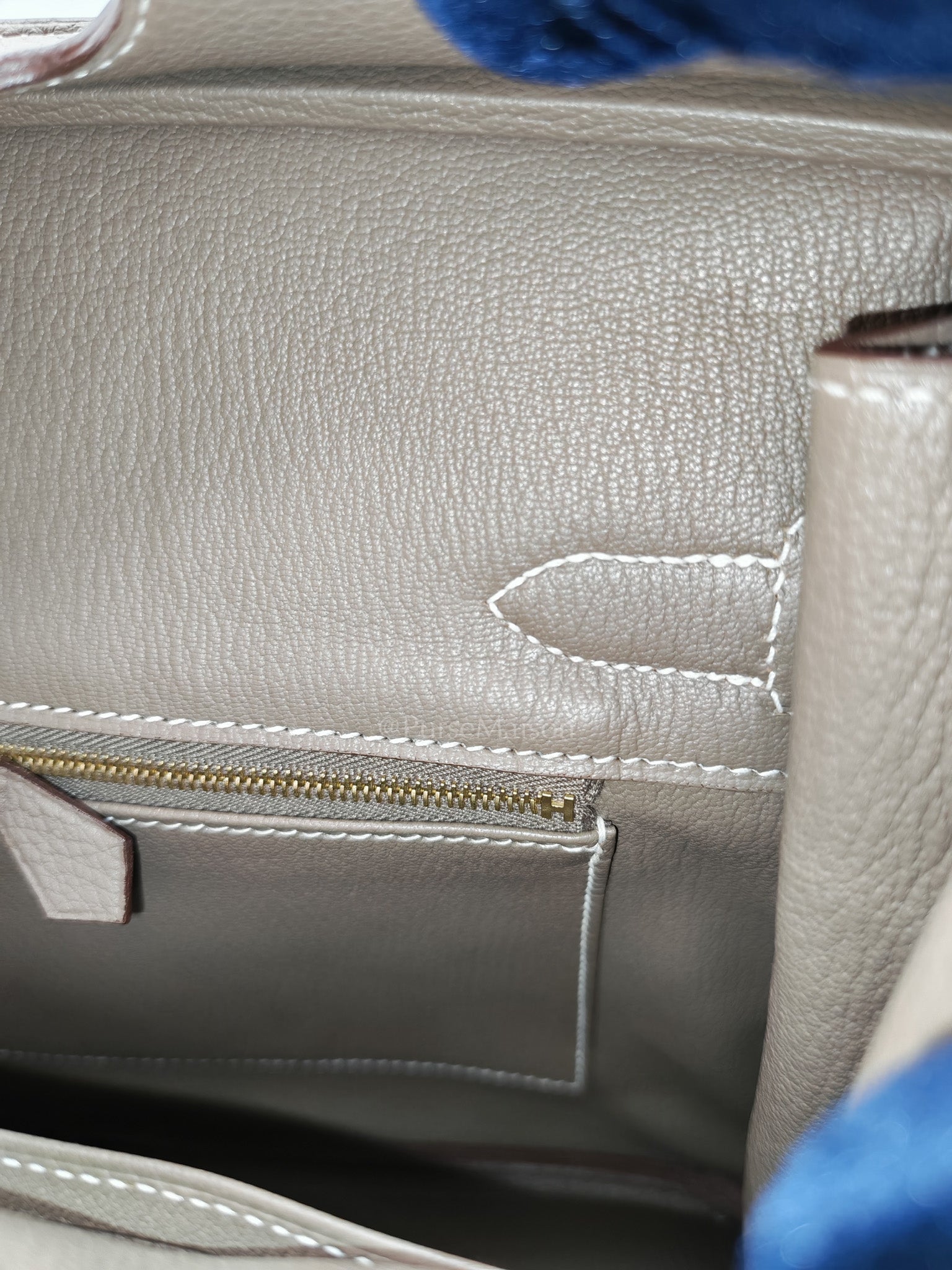 Birkin 30 in Etoupe Togo Leather & Gold Hardware Stamp A (2017)