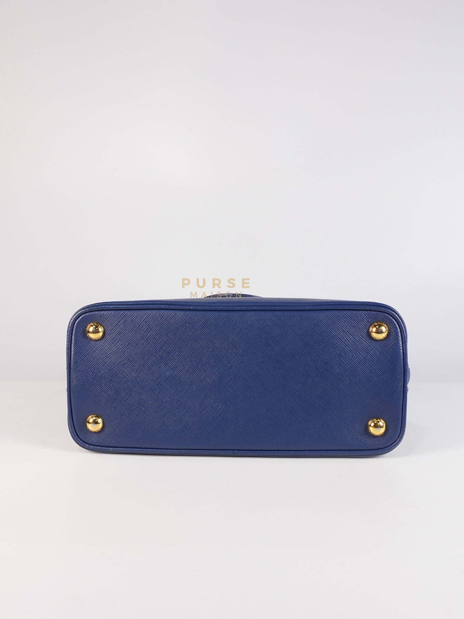 Promenade 2Way Shoulder Bag in Dark Blue Saffiano Lux Leather