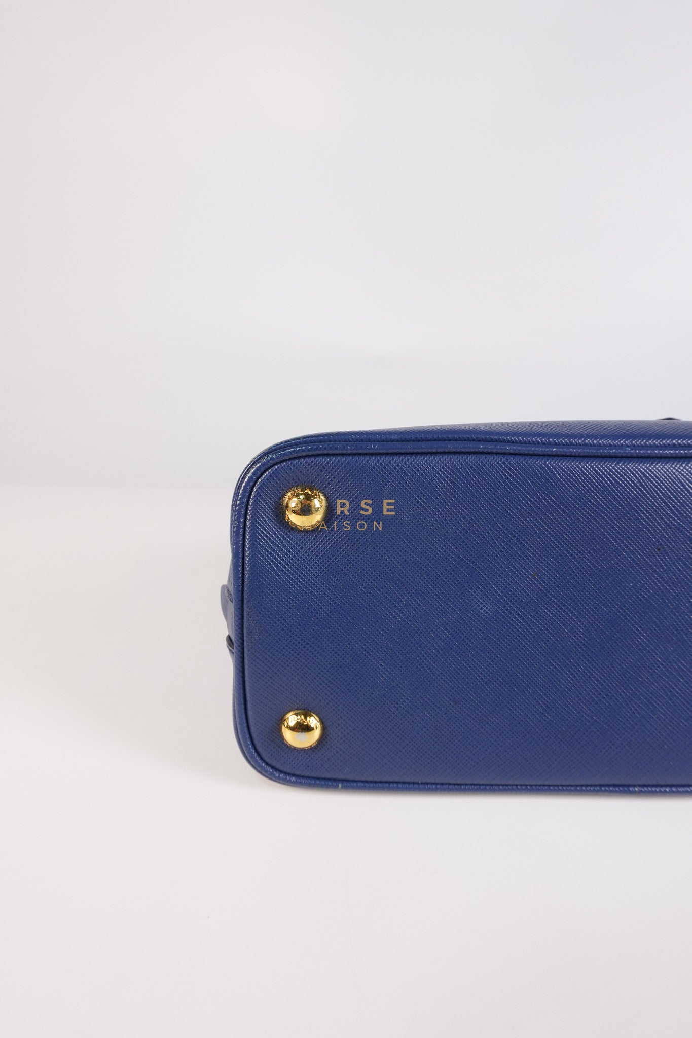 Promenade 2Way Shoulder Bag in Dark Blue Saffiano Lux Leather
