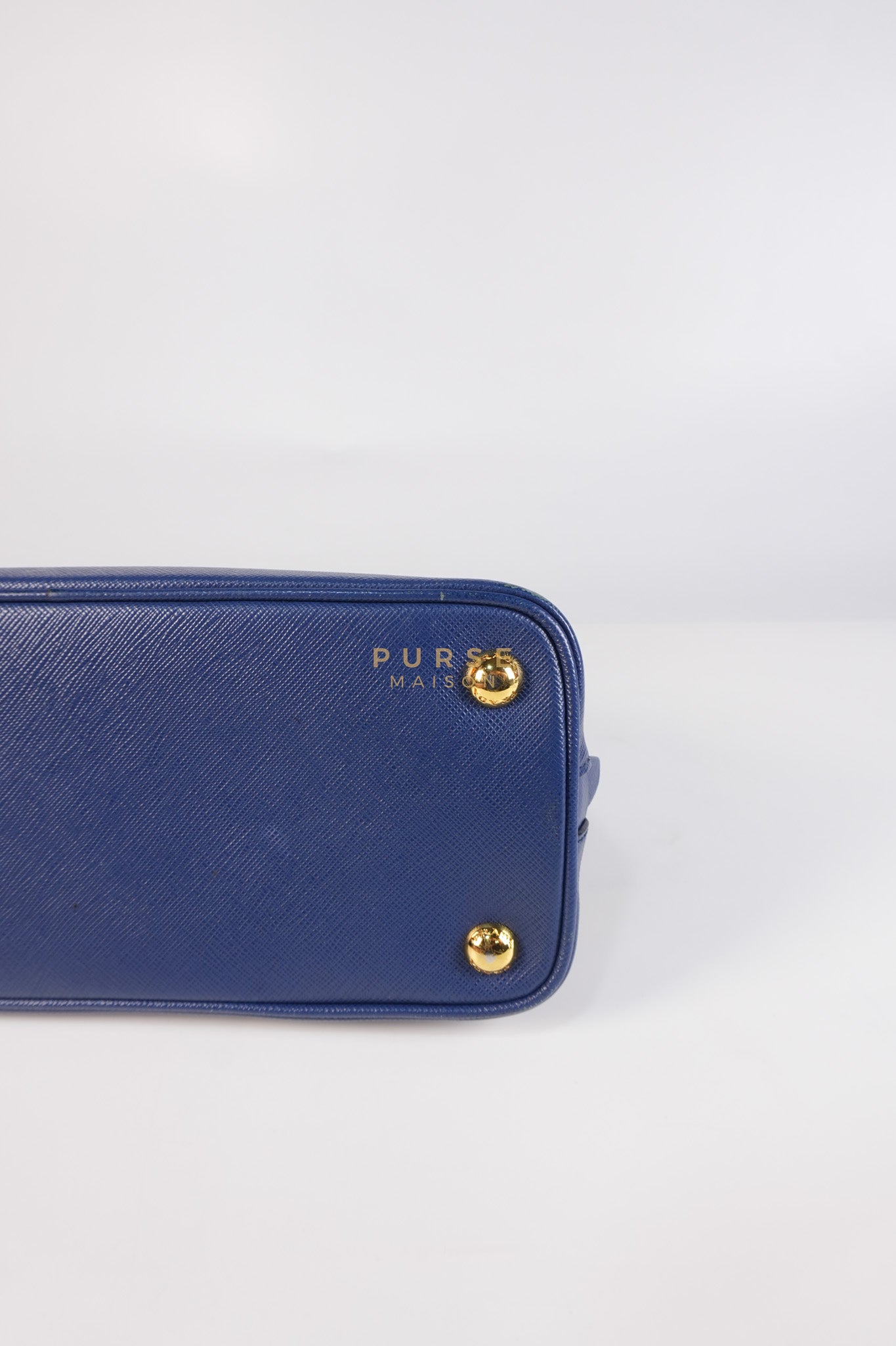 Promenade 2Way Shoulder Bag in Dark Blue Saffiano Lux Leather