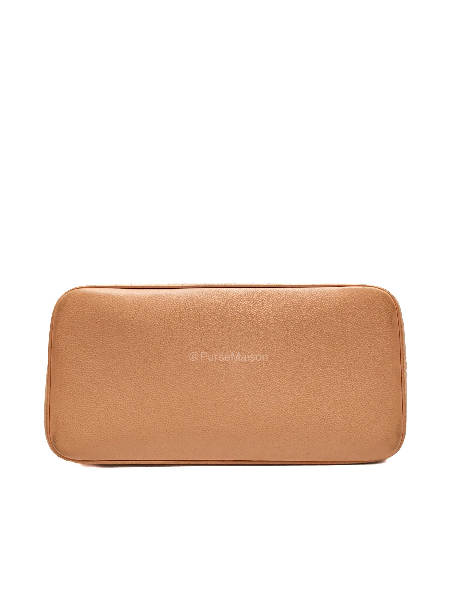 Chanel Vintage Medallion Tote Bag in Peach Caviar Leather Gold Hardware (Series 8)