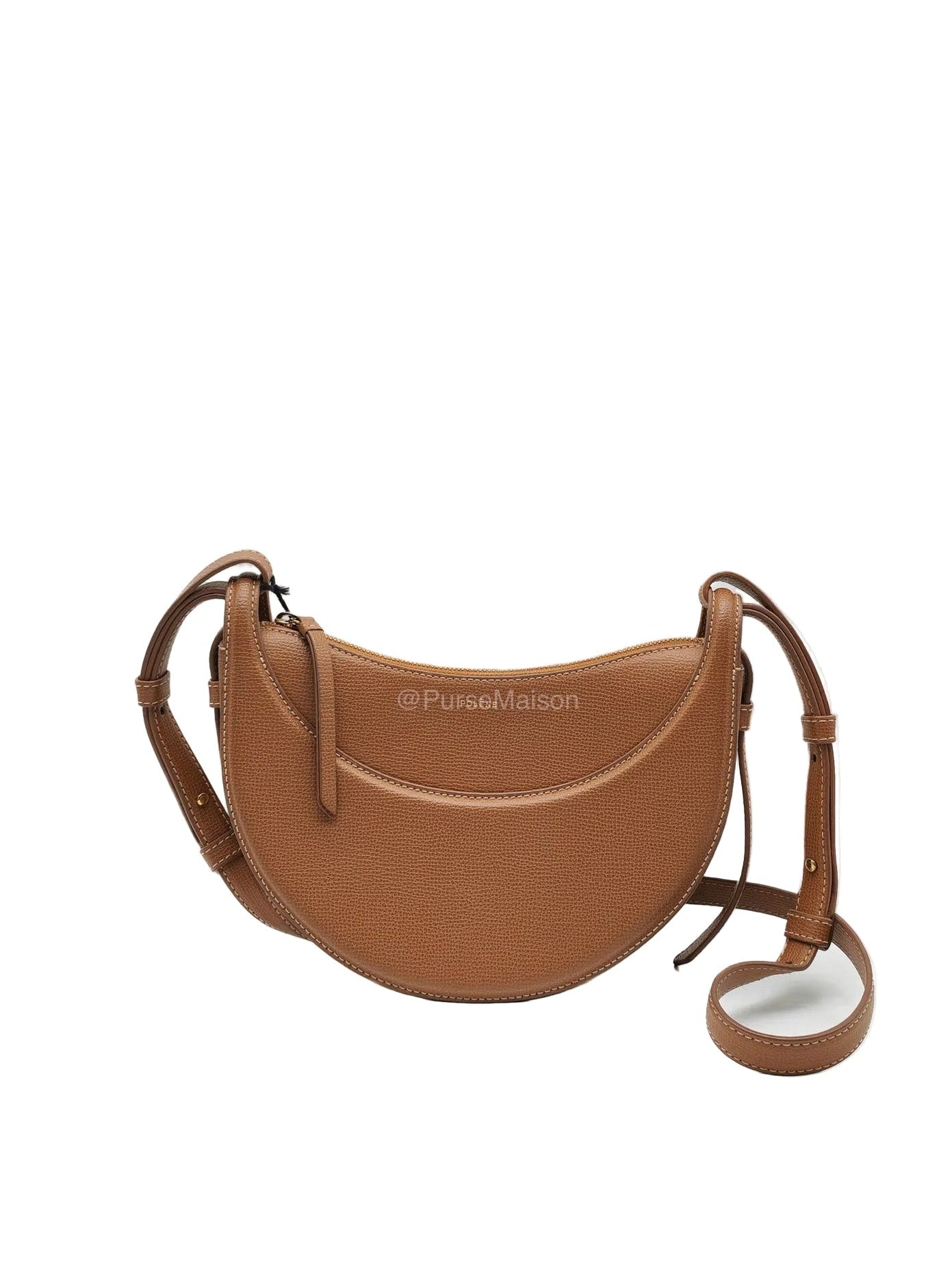 Polene Numero Dix Bag in Camel Grained Leather