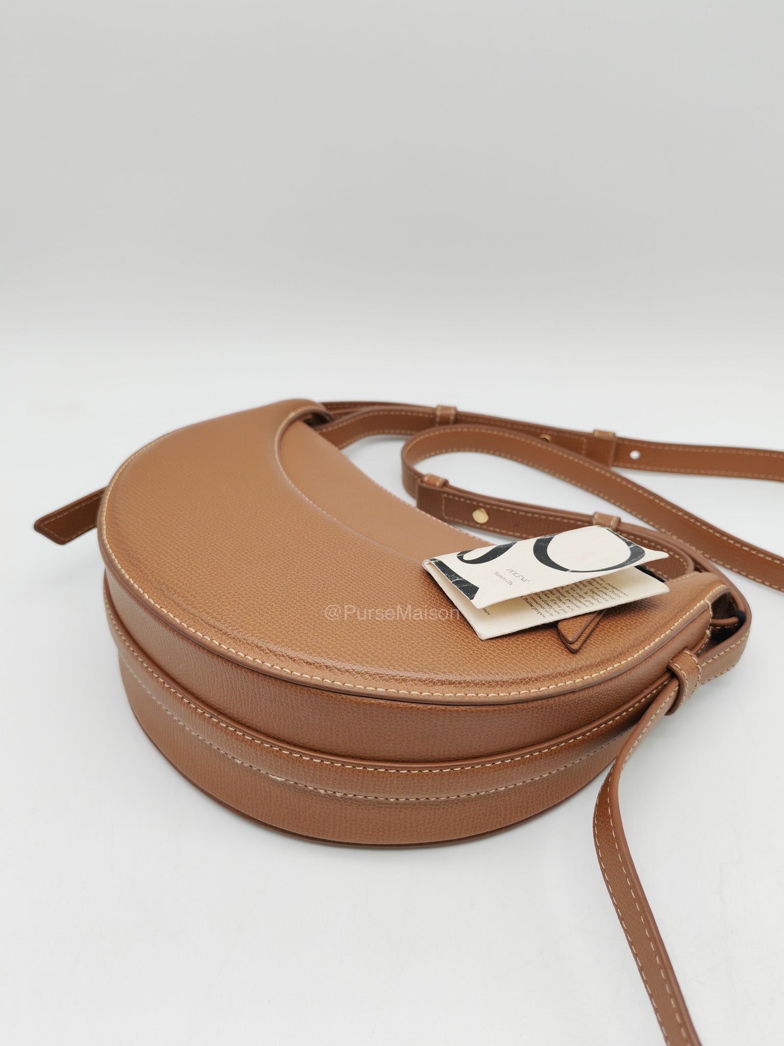 Polene Numero Dix Bag in Camel Grained Leather
