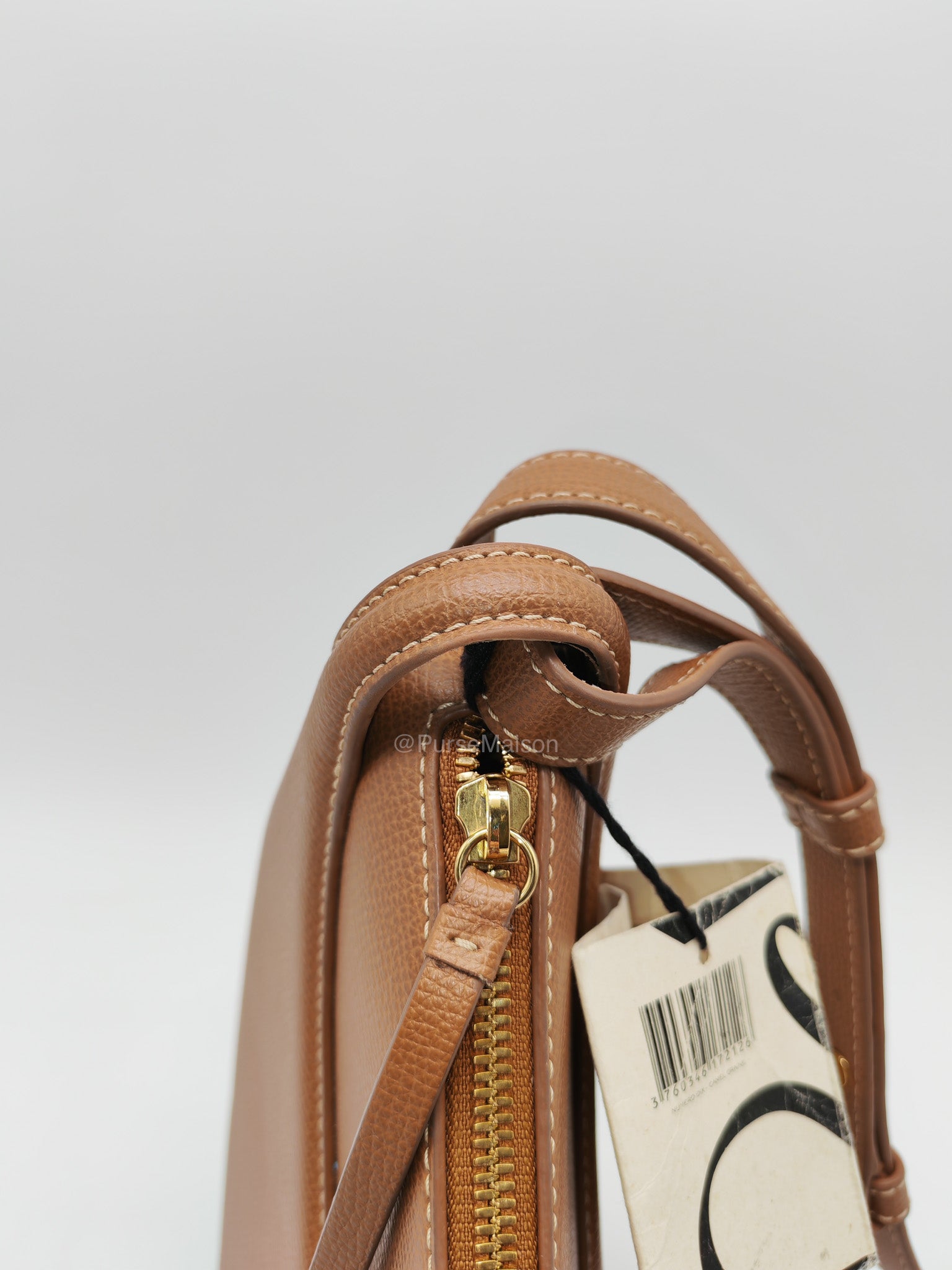Polene Numero Dix Bag in Camel Grained Leather