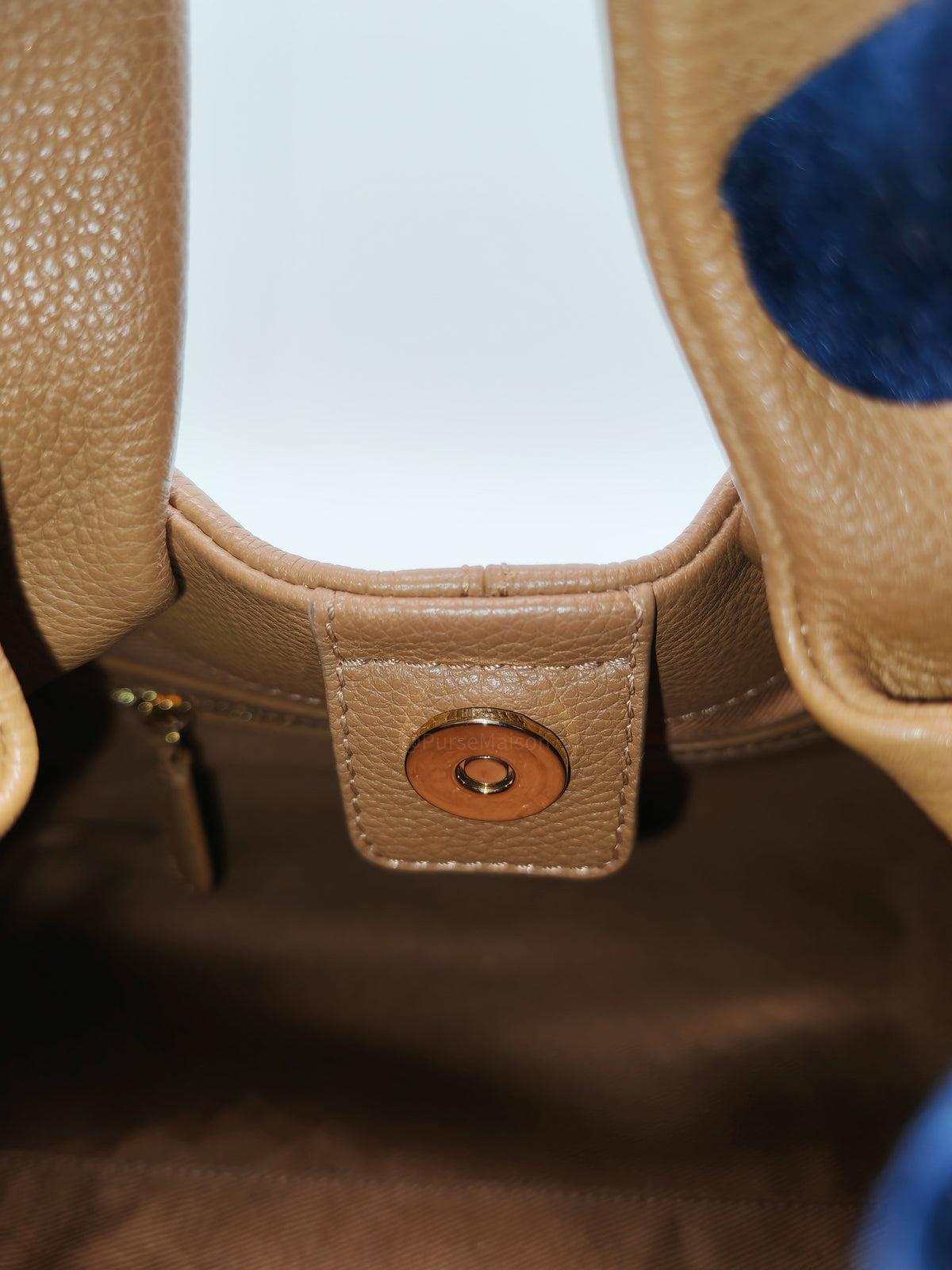 Polene Numero Neuf in Camel Graine Leather