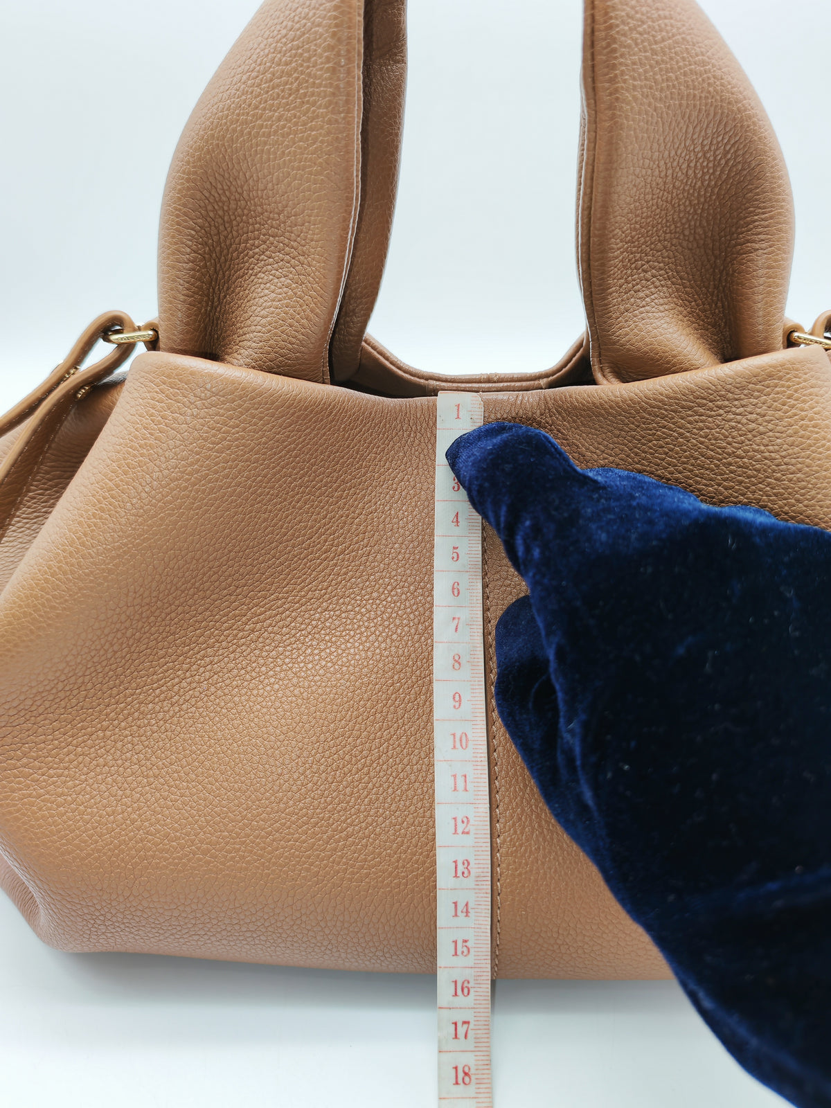 Polene Numero Neuf in Camel Graine Leather