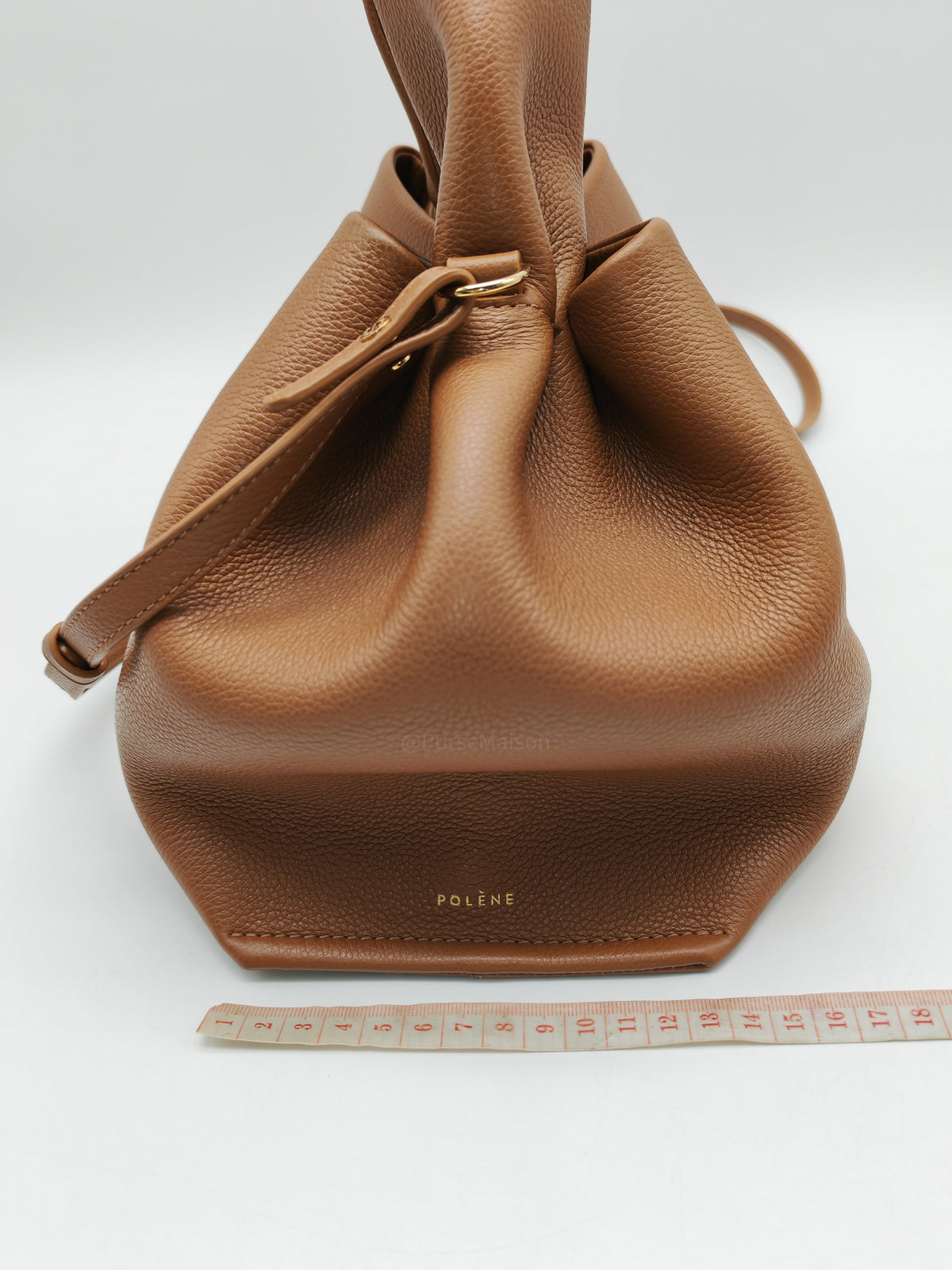 Polene Numero Neuf in Camel Graine Leather