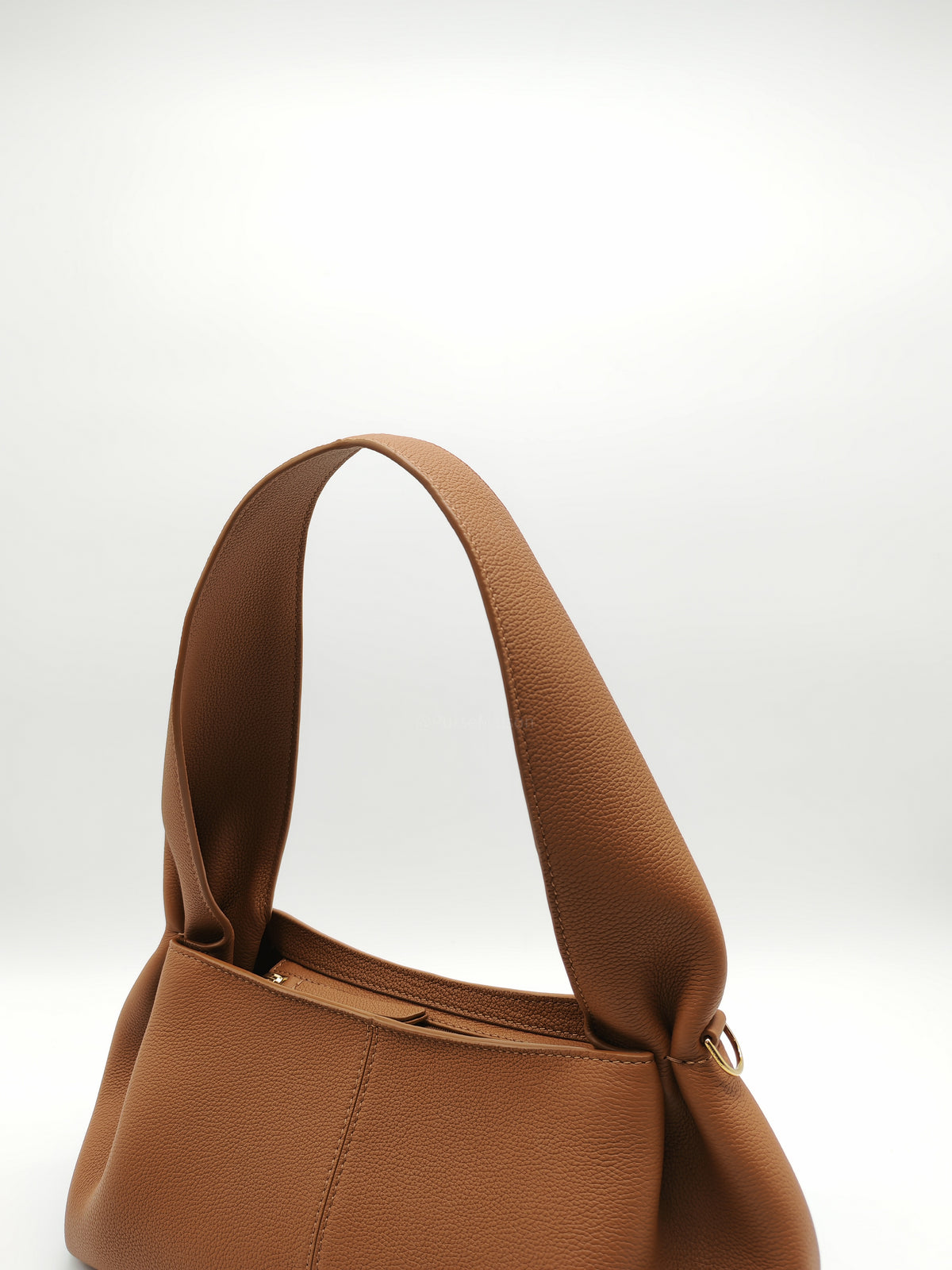 Polene Numéro Neuf East West in Camel Graine Textured Leather