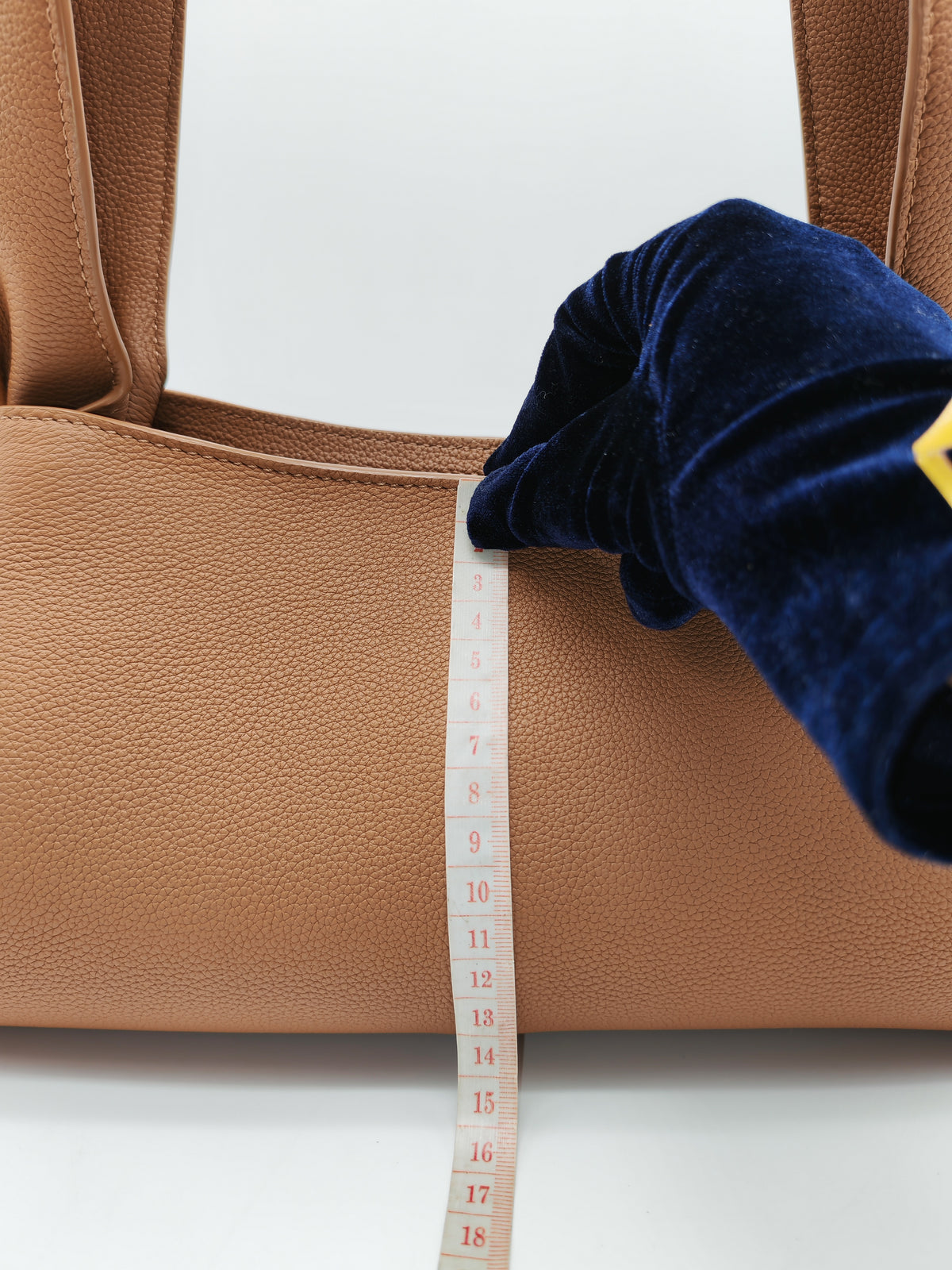 Polene Numéro Neuf East West in Camel Graine Textured Leather