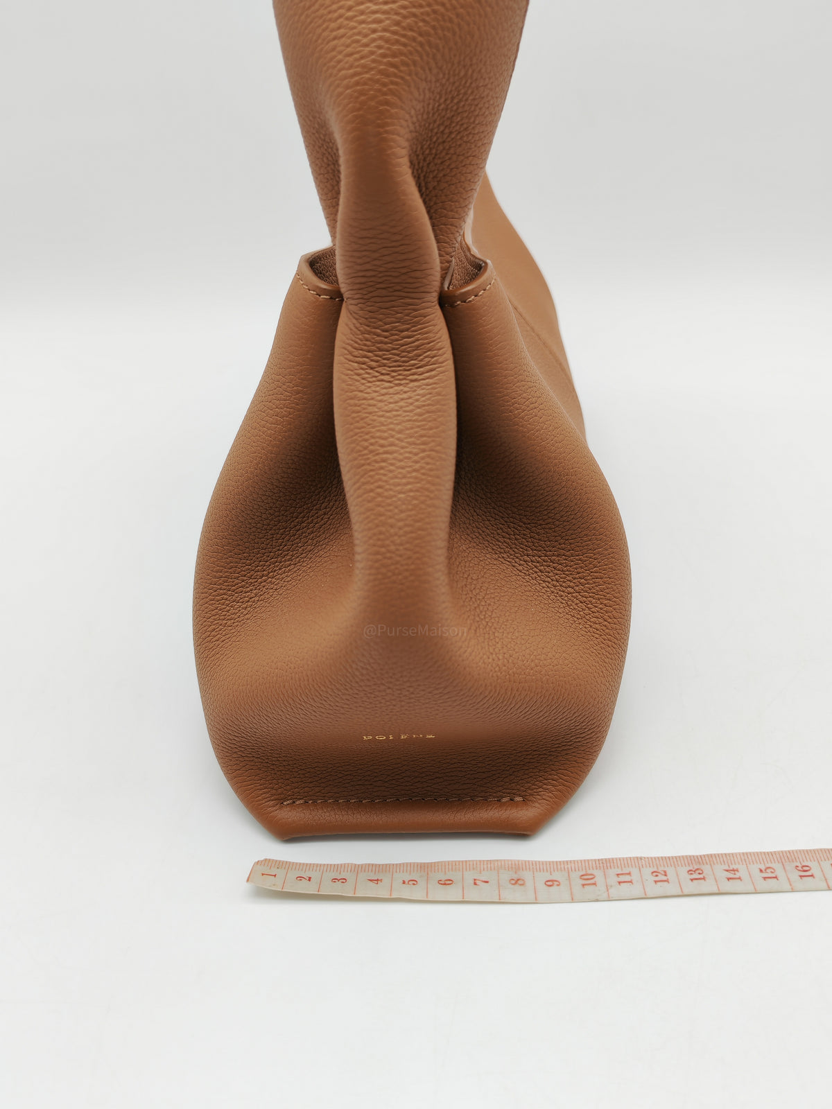 Polene Numéro Neuf East West in Camel Graine Textured Leather