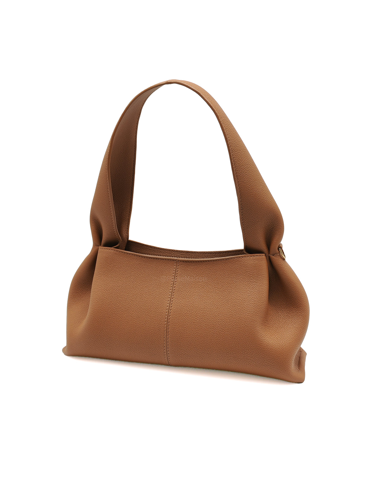 Polene Numéro Neuf East West in Camel Graine Textured Leather