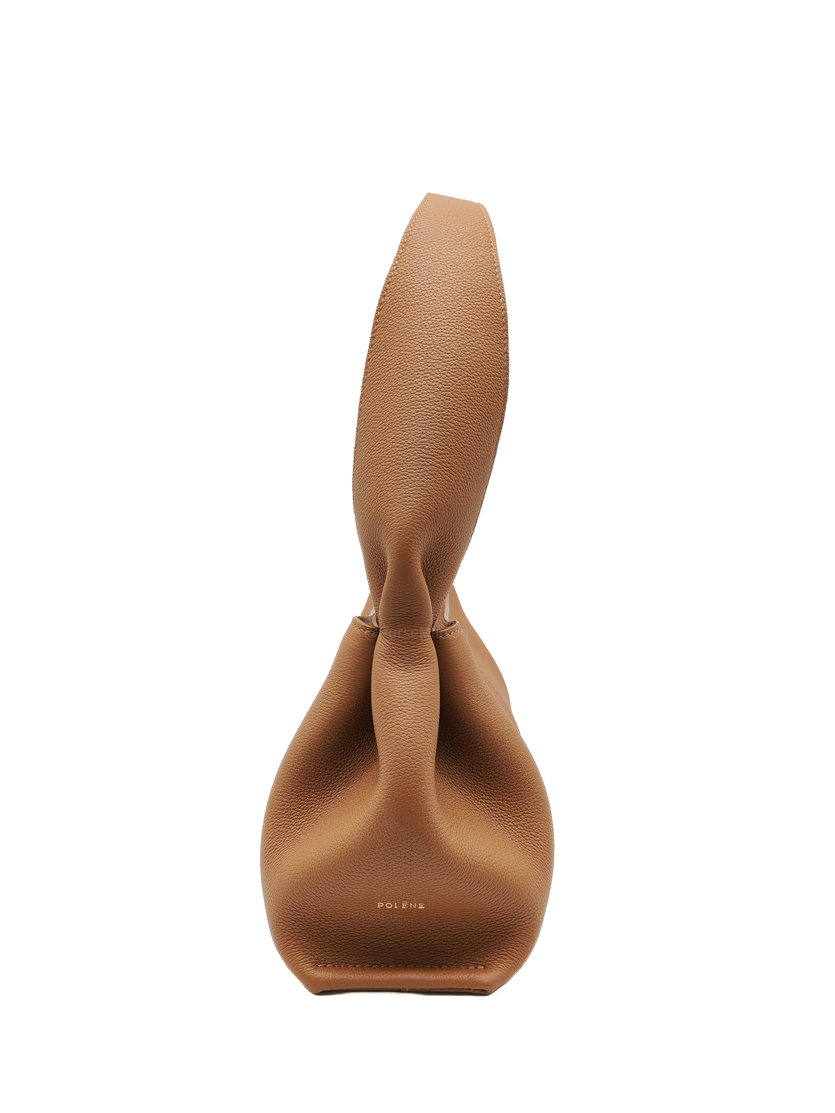 Polene Numéro Neuf East West in Camel Graine Textured Leather