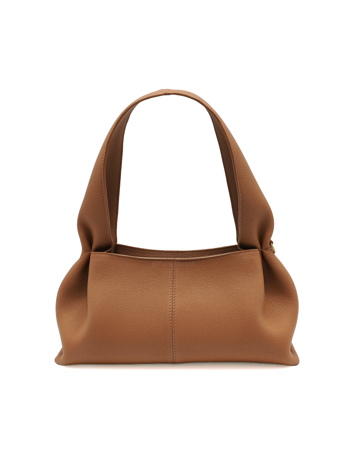 Polene Numéro Neuf East West in Camel Graine Textured Leather