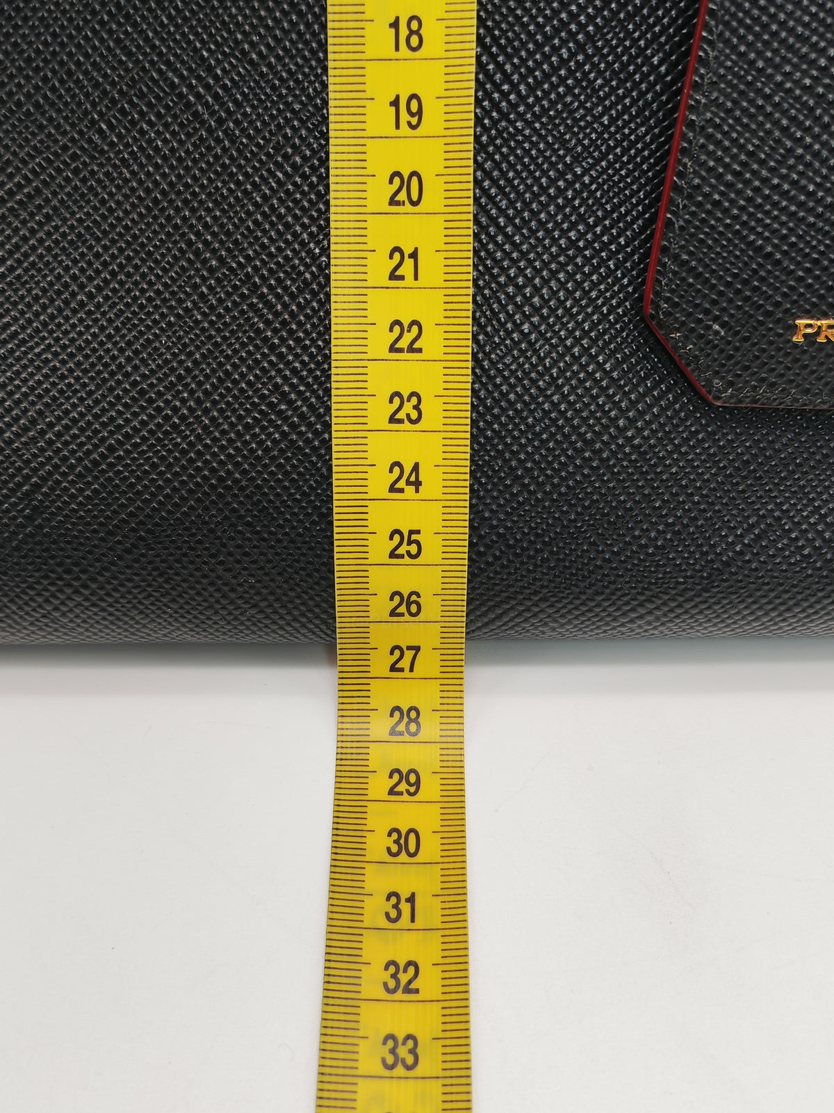Prada Saffiano Cuir Black Double Bag Medium