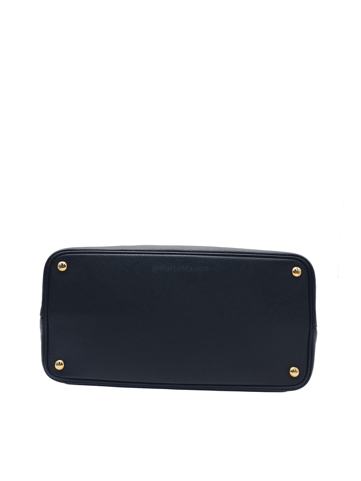 Prada Saffiano Cuir Black Double Bag Medium