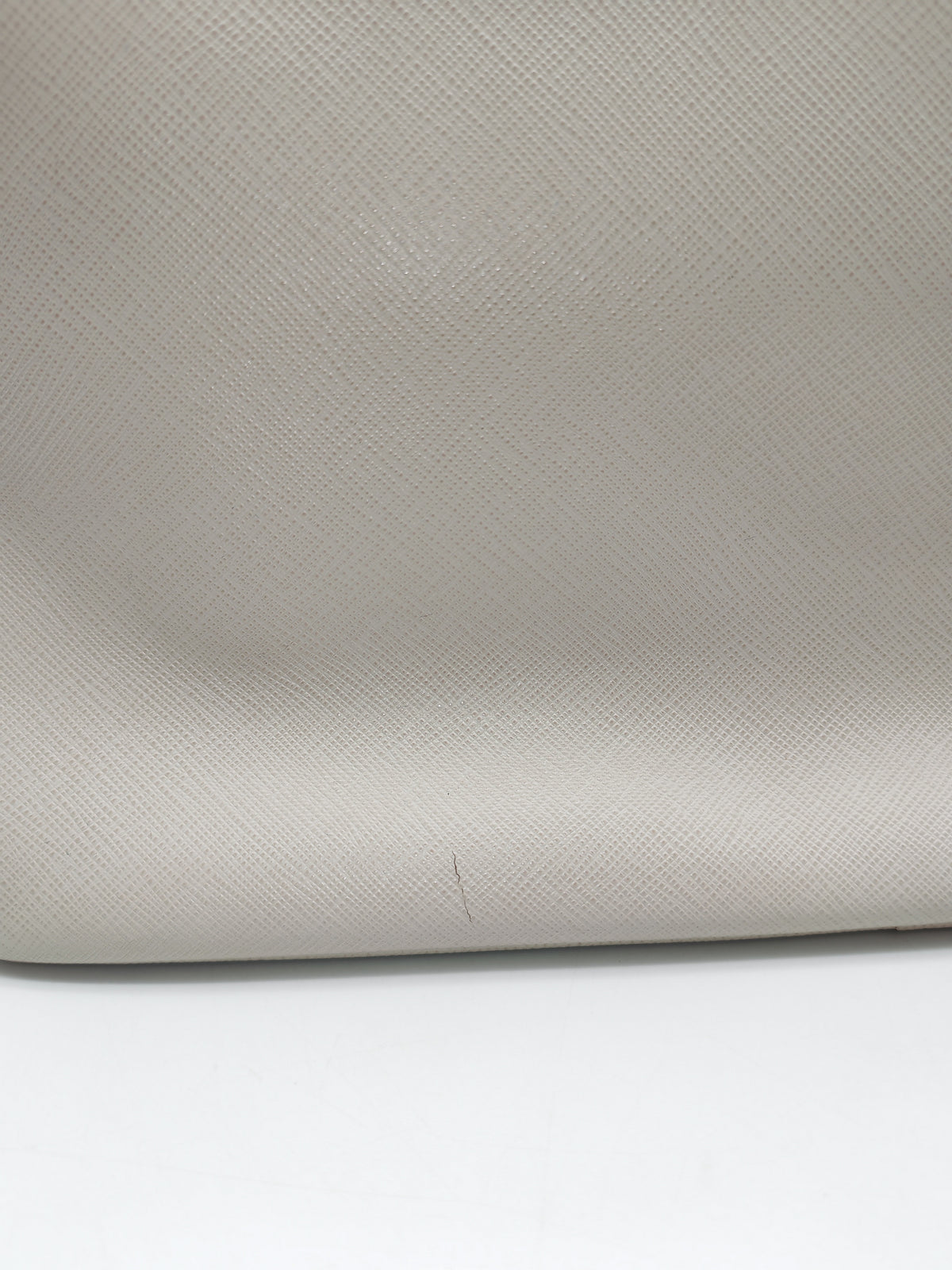 Prada Double Zip Tote Bag in White Galleria Saffiano Leather and Gold Hardware