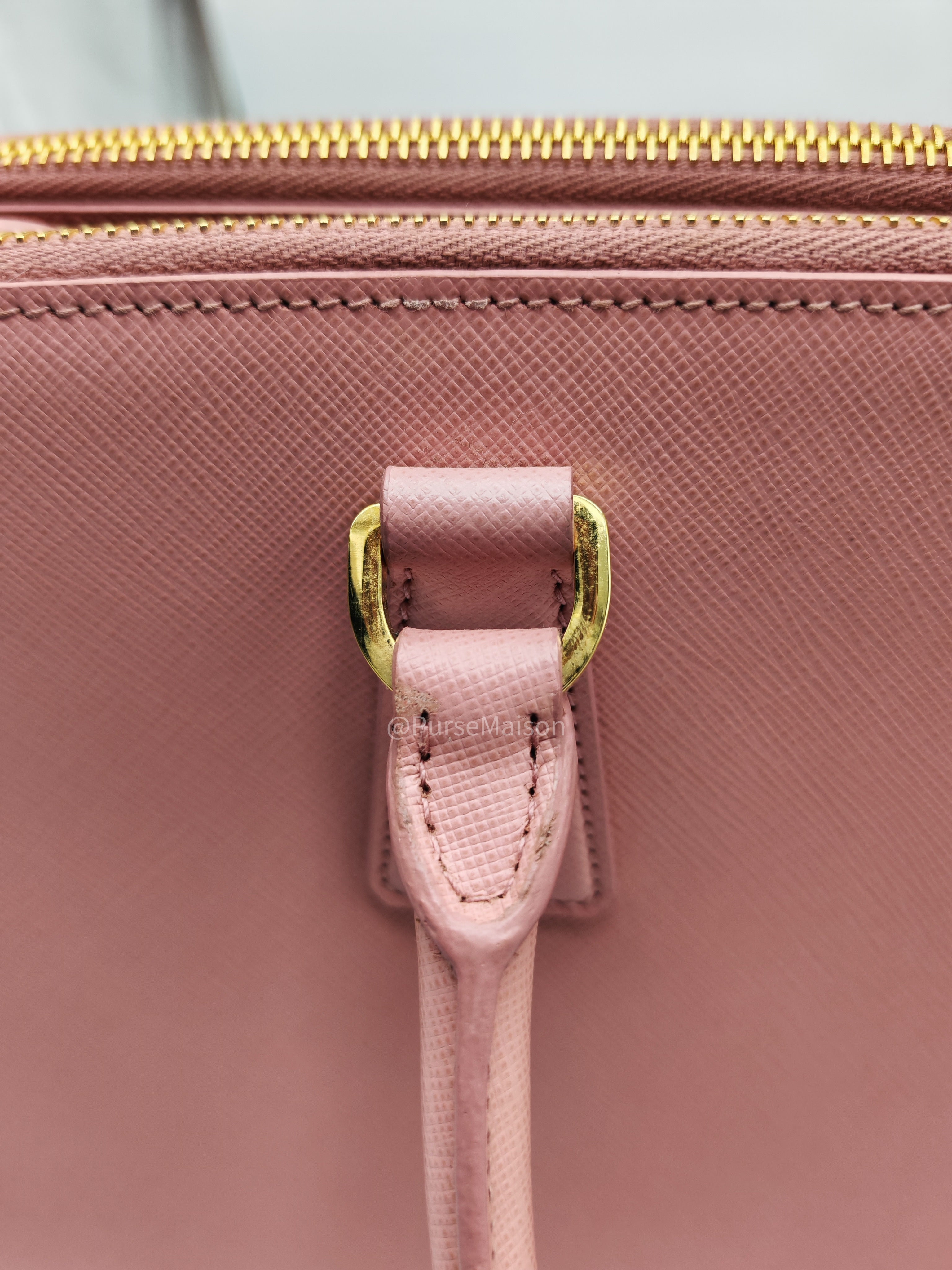 Prada Galleria&nbsp; Saffiano Leather Bag Petalo GHW