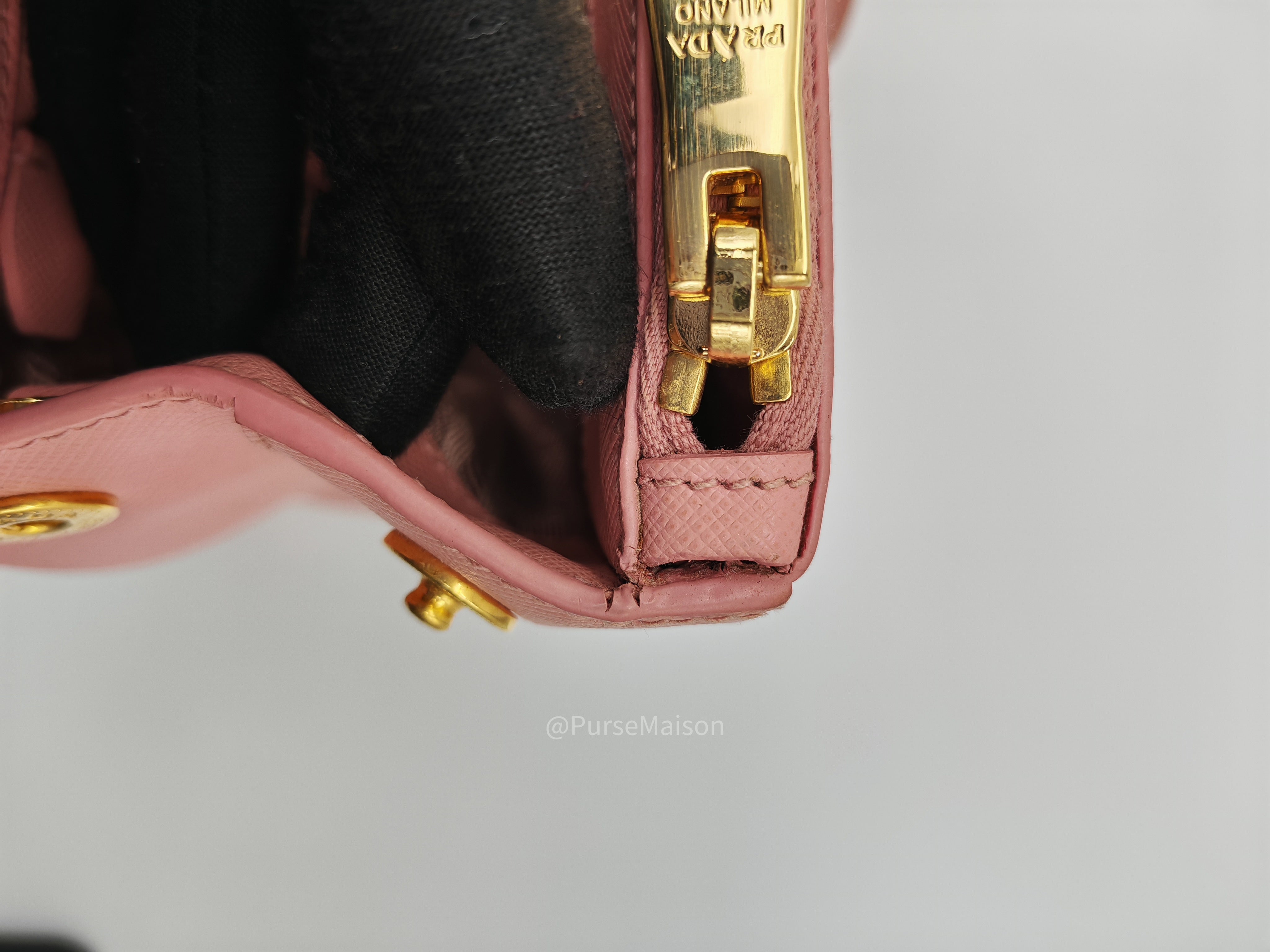 Prada Galleria&nbsp; Saffiano Leather Bag Petalo GHW