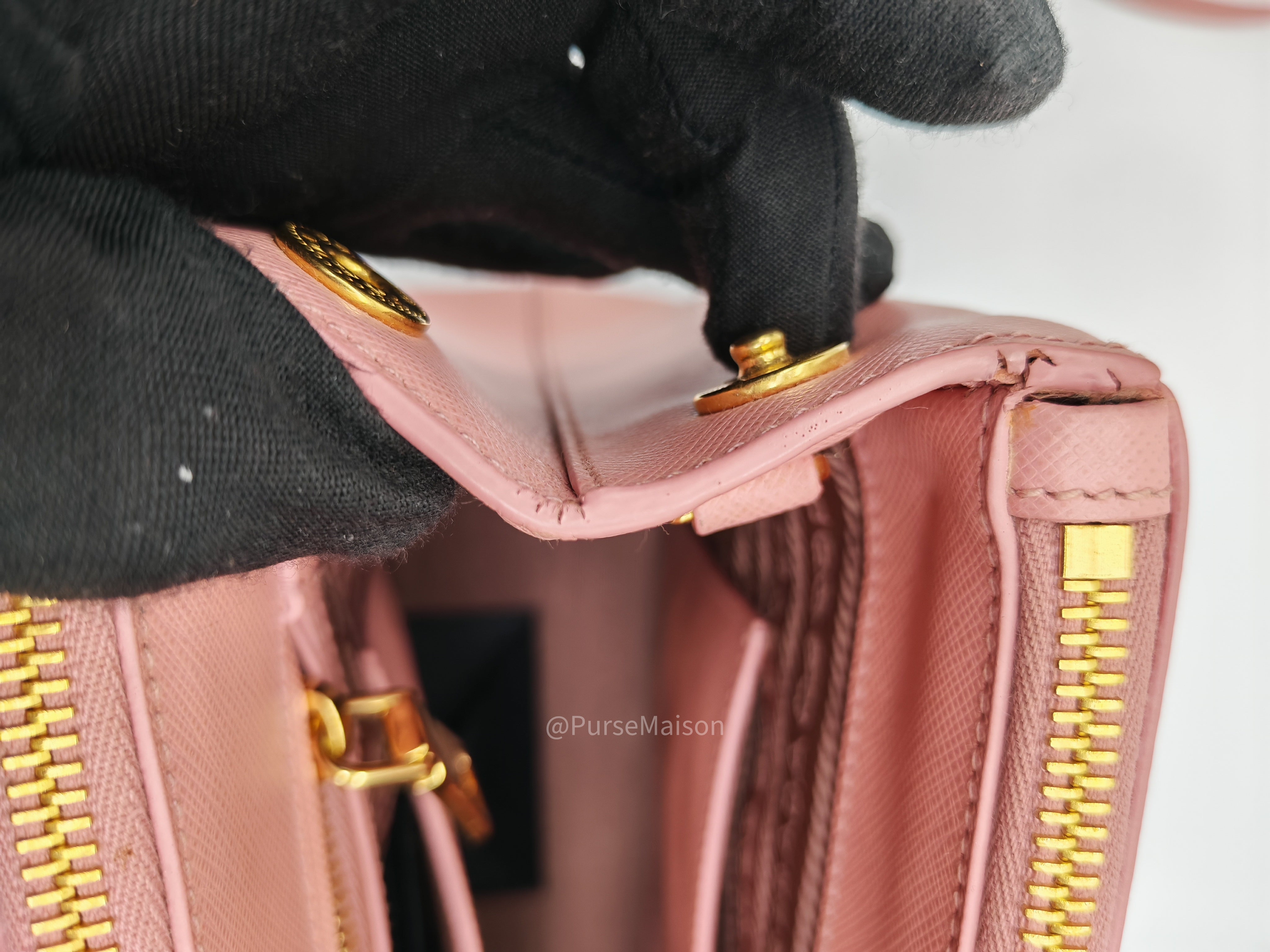 Prada Galleria&nbsp; Saffiano Leather Bag Petalo GHW
