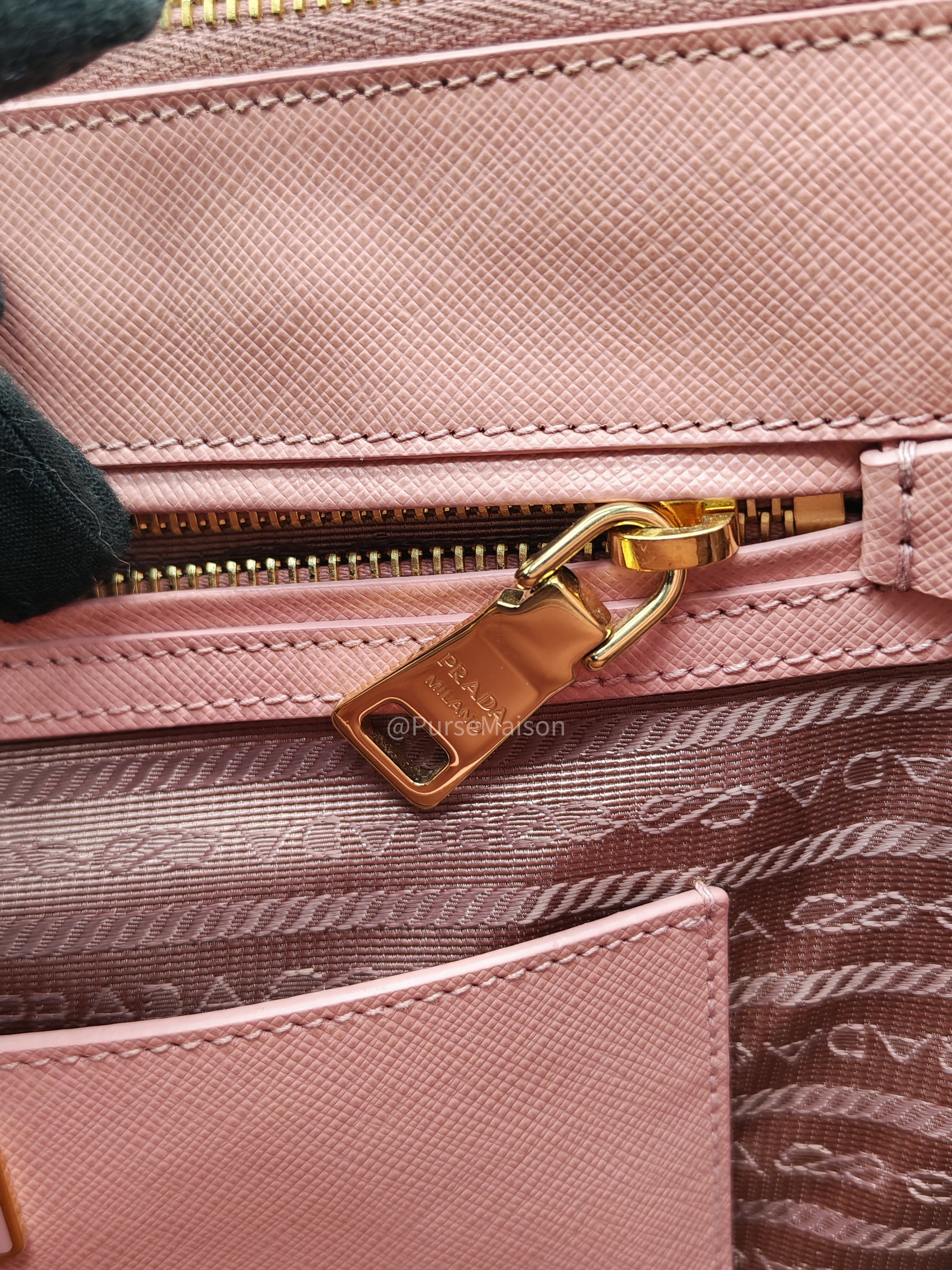 Prada Galleria&nbsp; Saffiano Leather Bag Petalo GHW