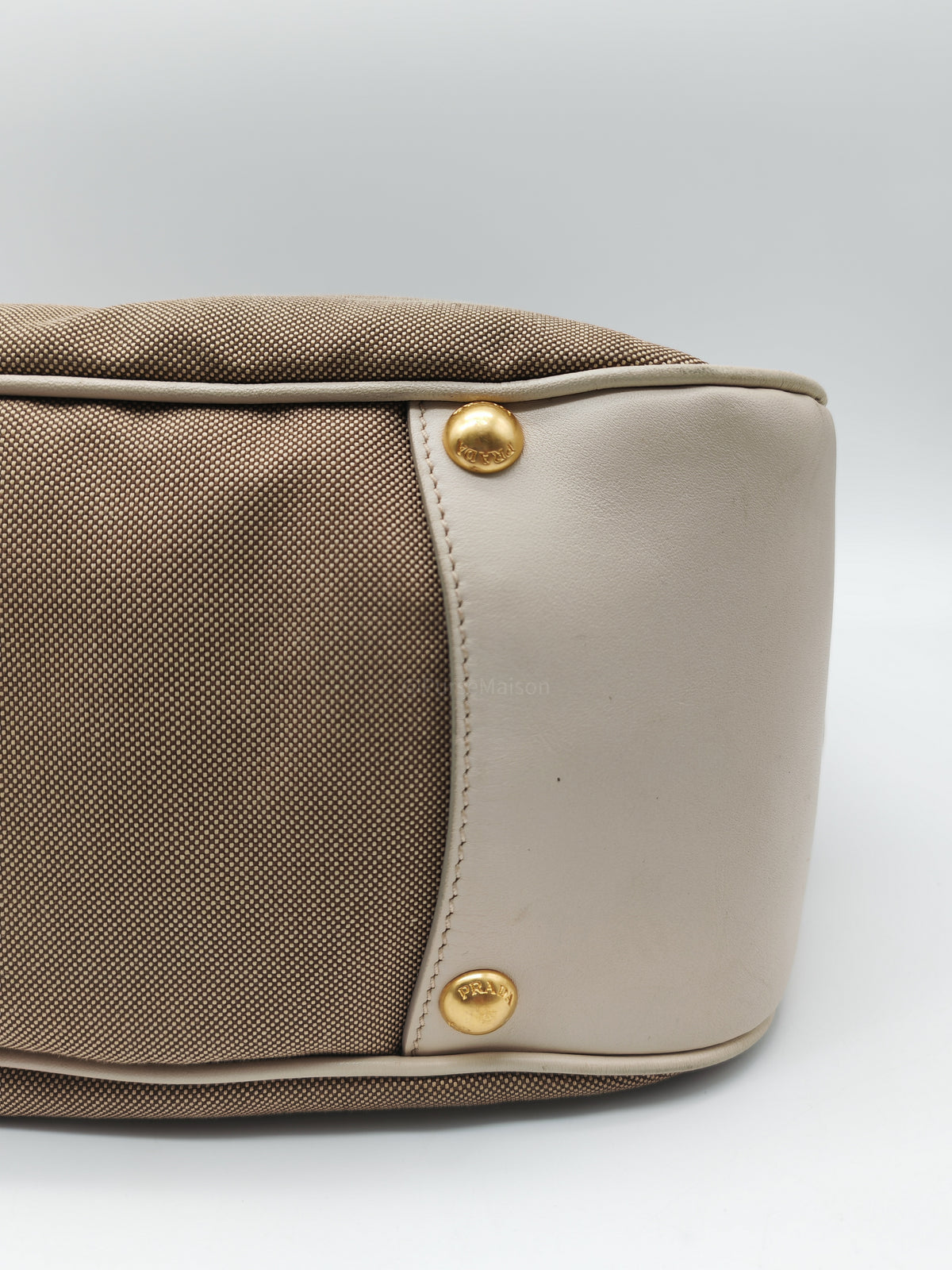 Prada Logo Jacquard Canvas Hobo Bag in Slouchy Brown Monogram Canvas and Gold Hardware
