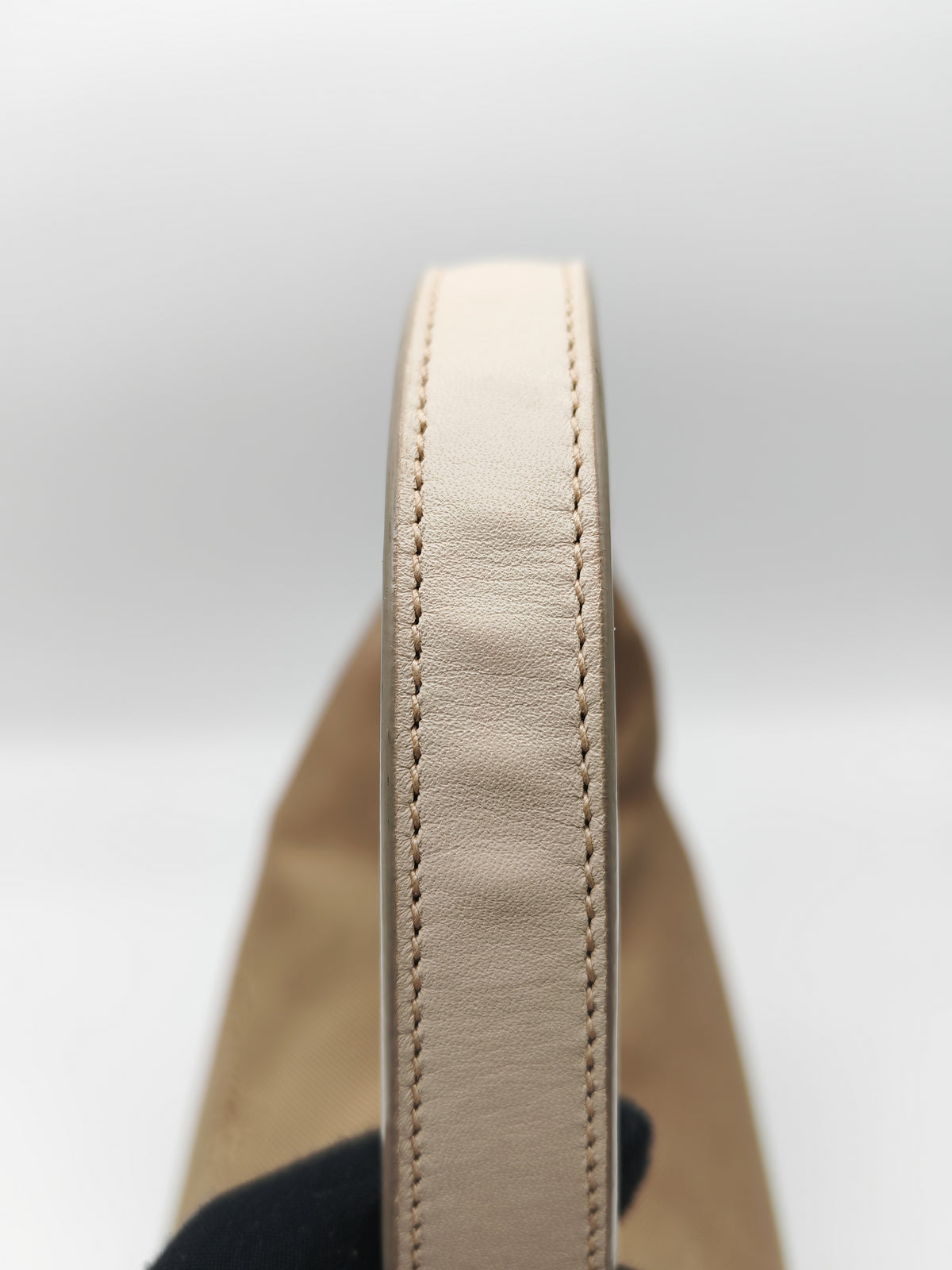 Prada Logo Jacquard Canvas Hobo Bag in Slouchy Brown Monogram Canvas and Gold Hardware