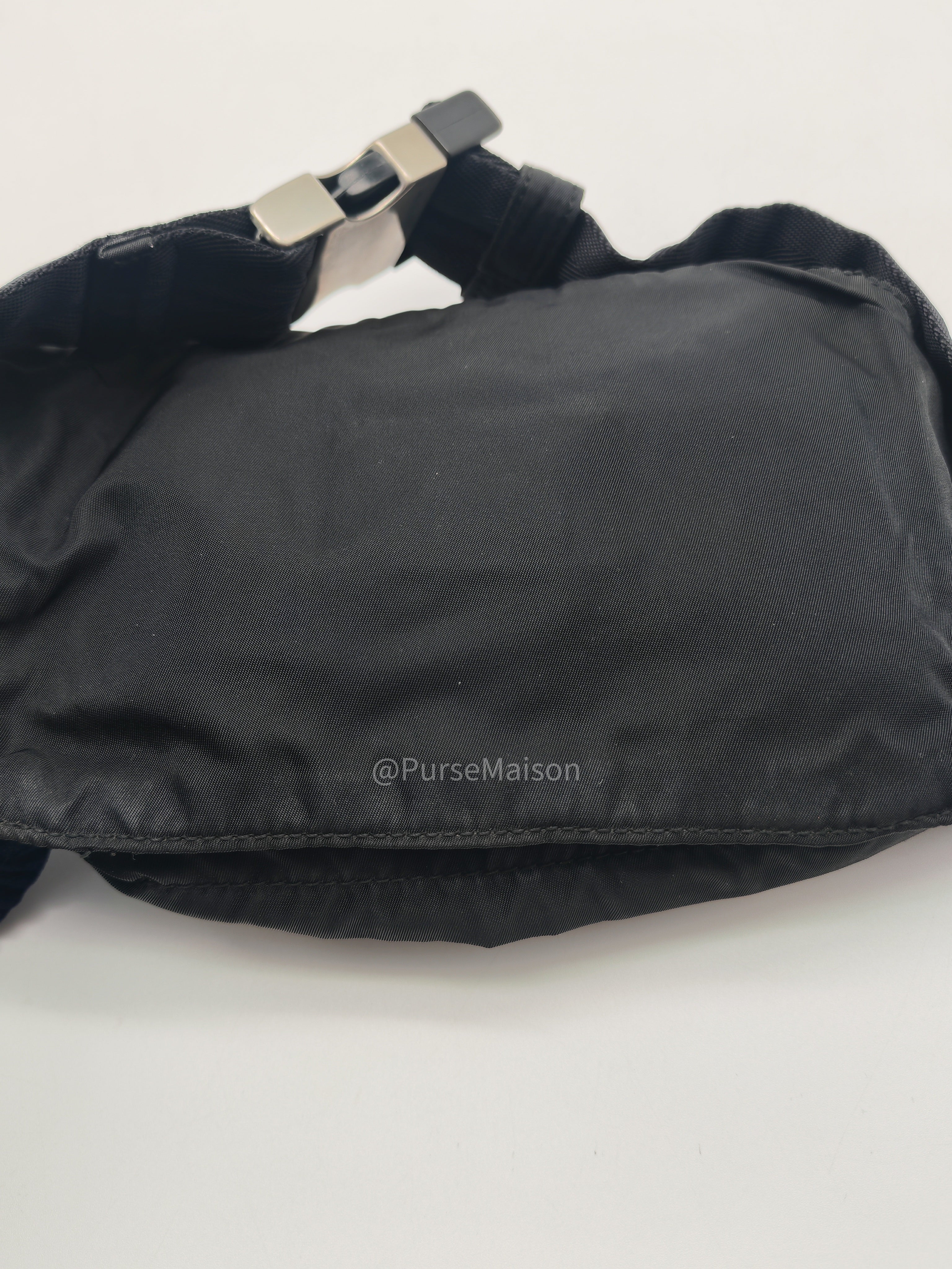 Prada Tessuto nylon Multi-Pocket Belt Bag in Triangle Logo Plaque