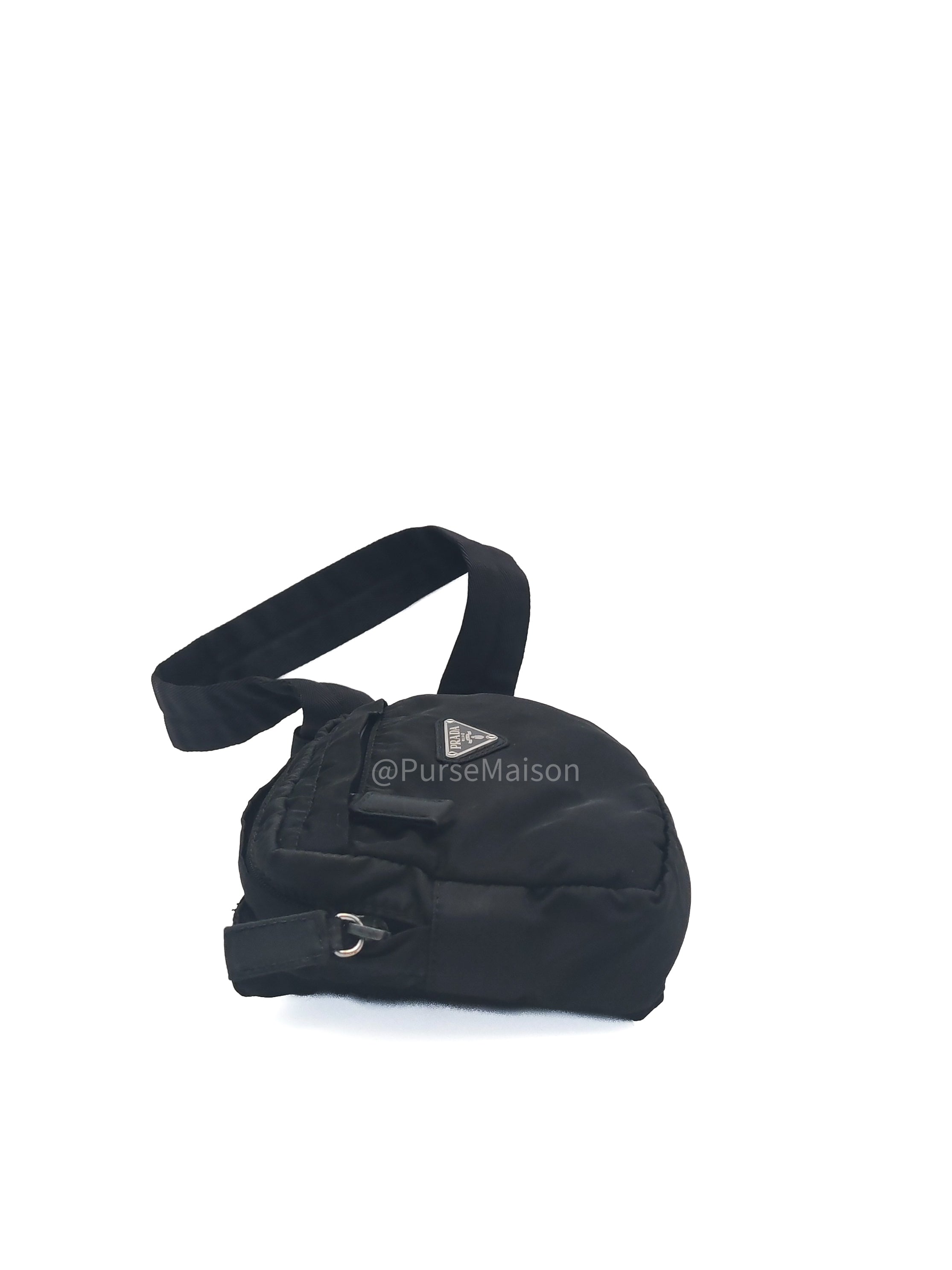 Prada Tessuto nylon Multi-Pocket Belt Bag in Triangle Logo Plaque