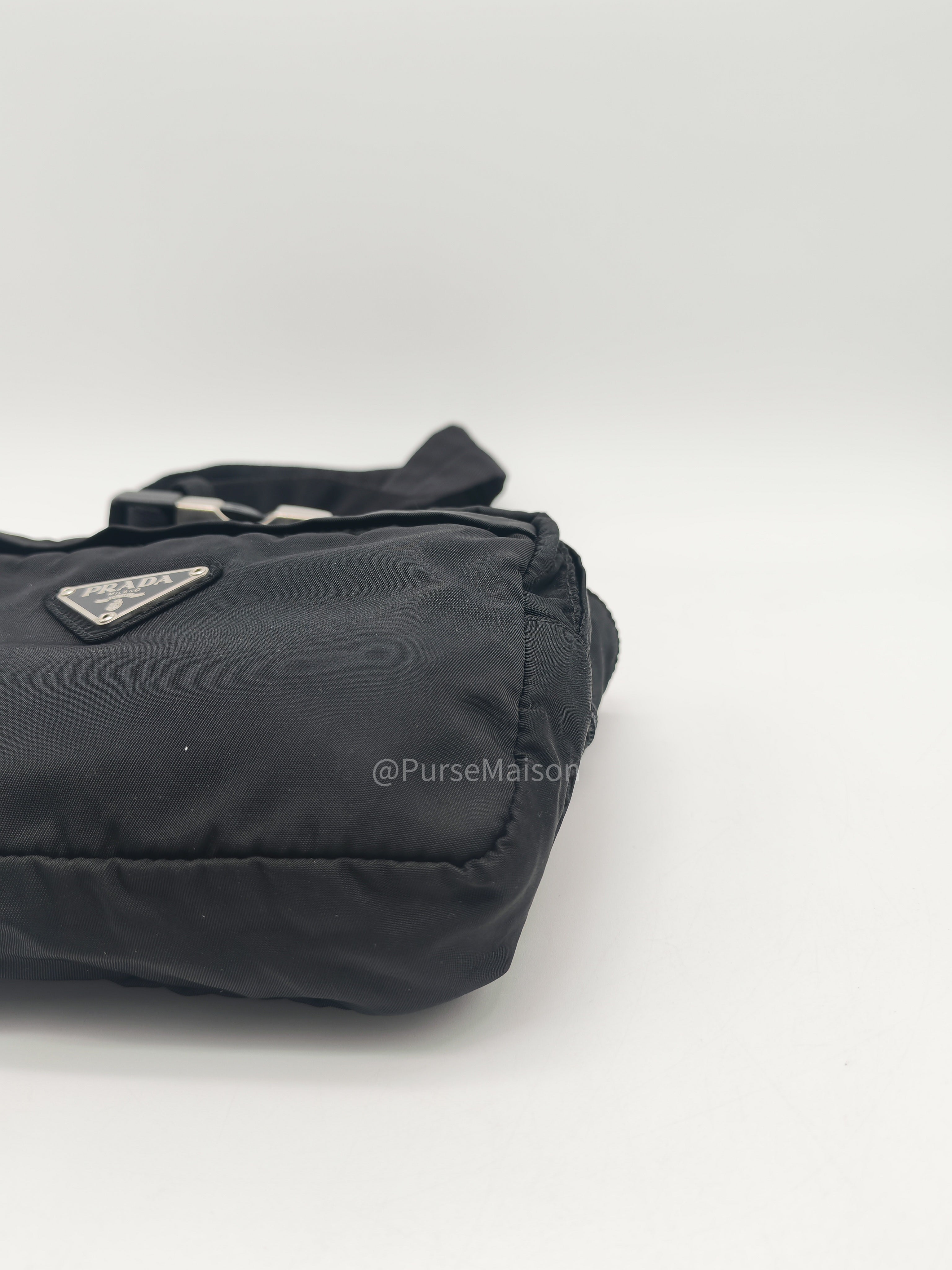 Prada Tessuto nylon Multi-Pocket Belt Bag in Triangle Logo Plaque