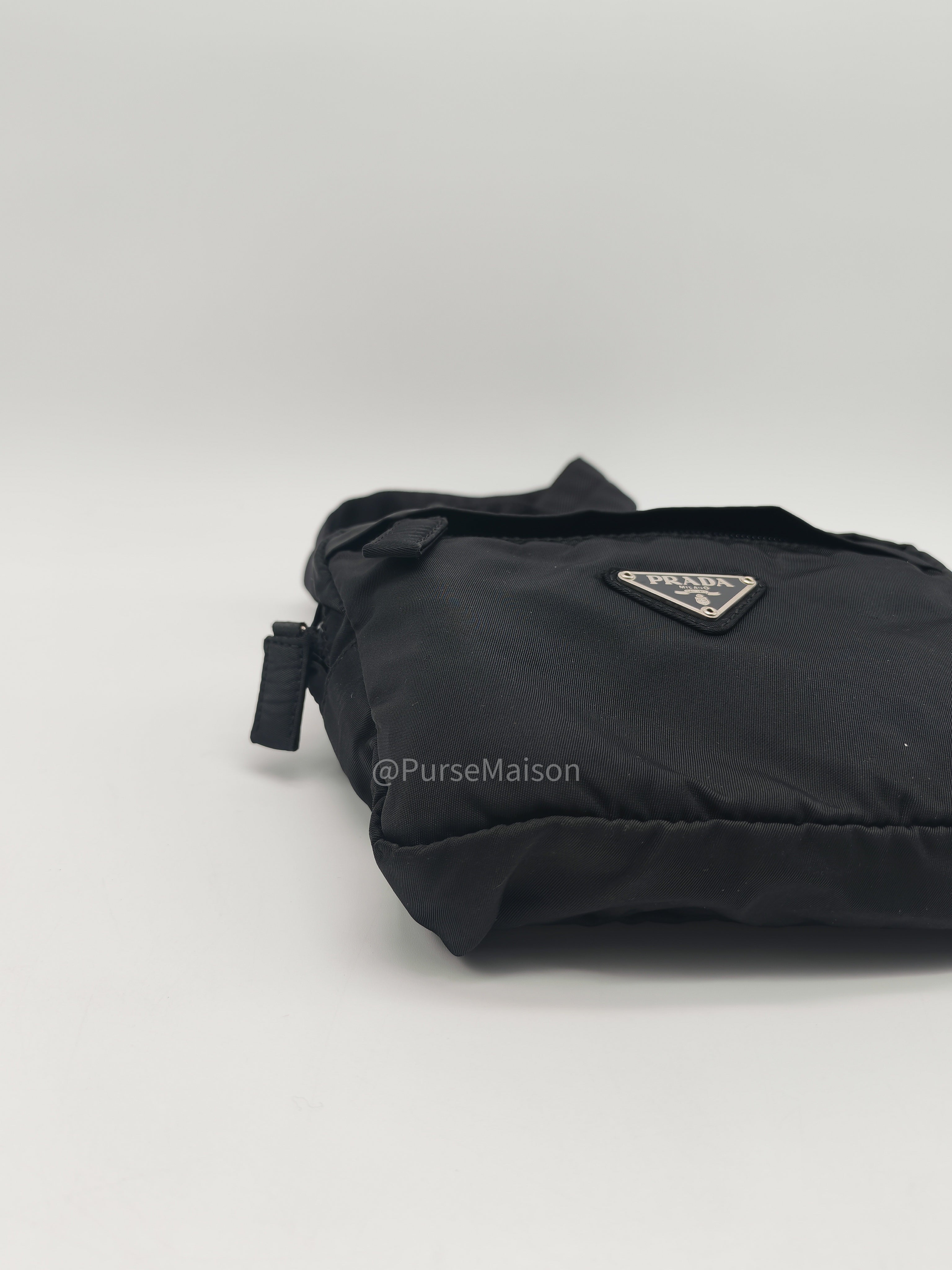 Prada Tessuto nylon Multi-Pocket Belt Bag in Triangle Logo Plaque