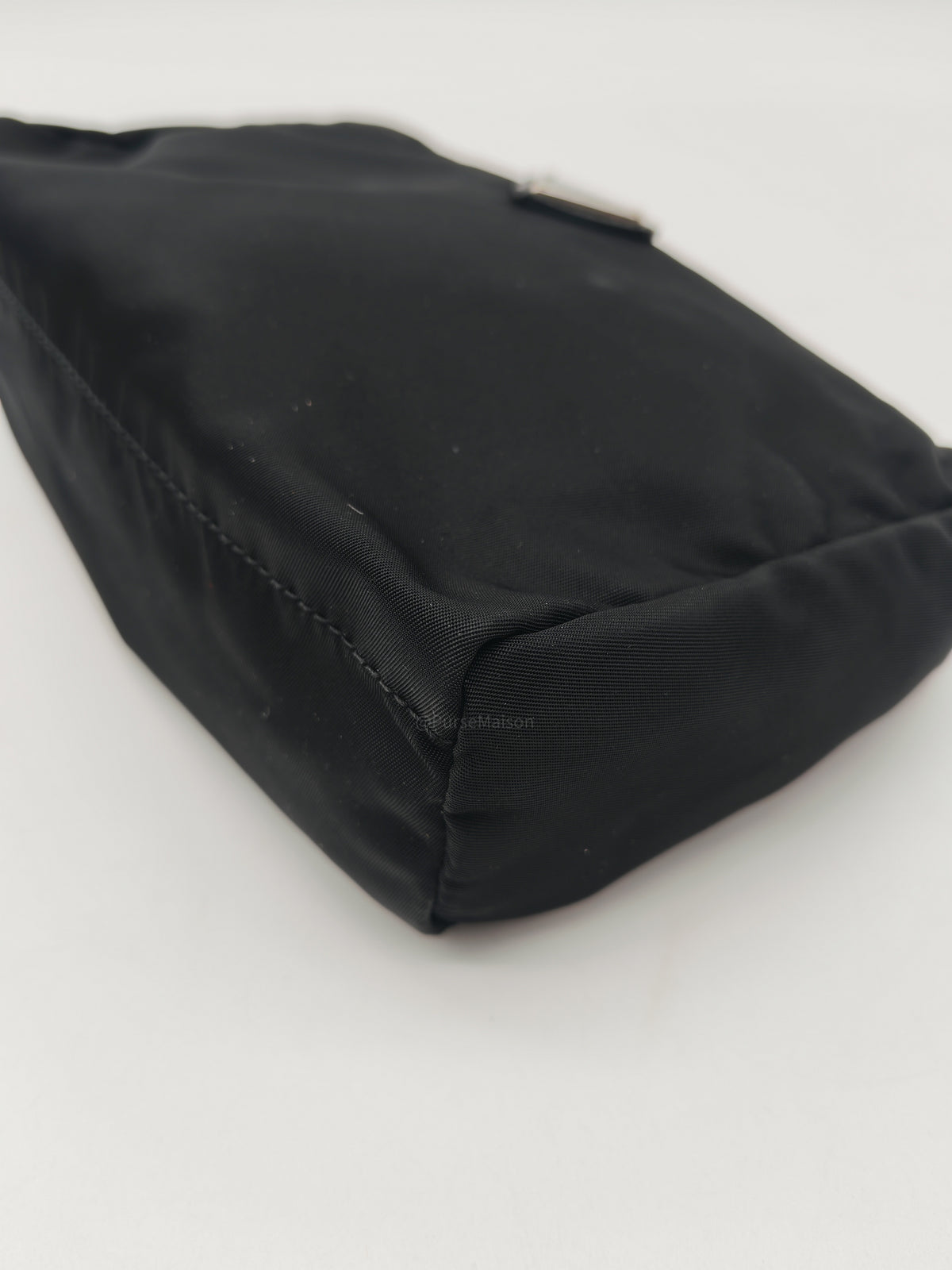 Prada Nylon Cosmetic Pouch in Black Nylon Canvas