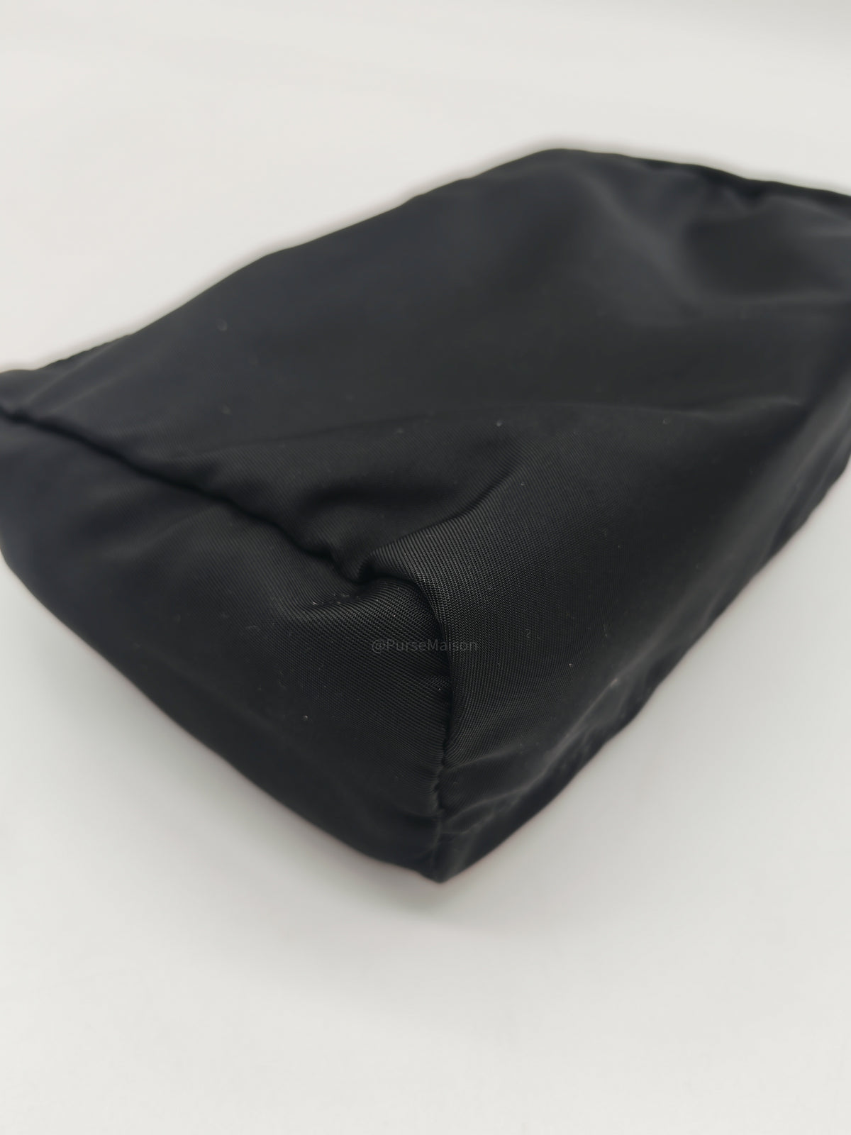 Prada Nylon Cosmetic Pouch in Black Nylon Canvas