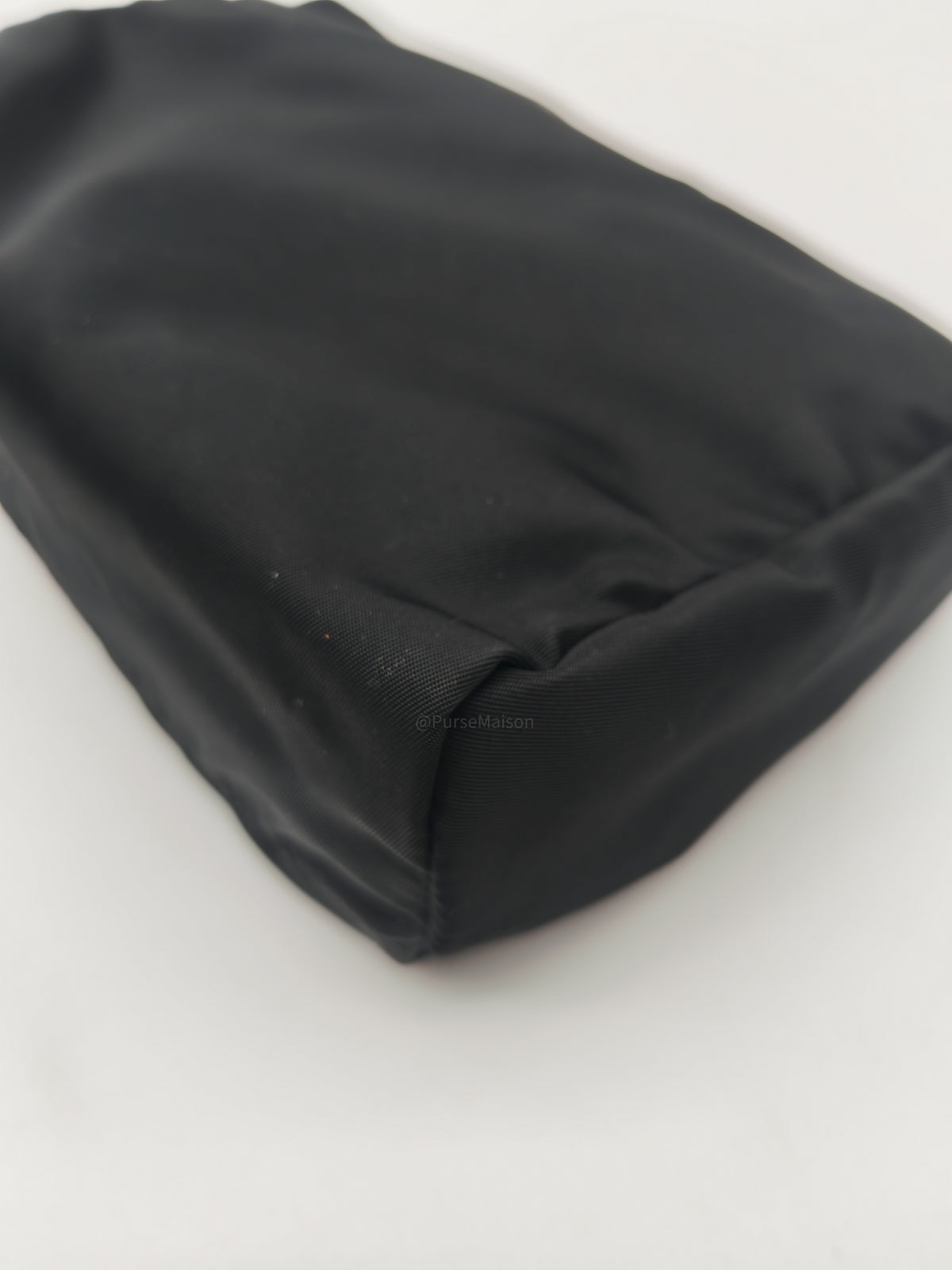 Prada Nylon Cosmetic Pouch in Black Nylon Canvas